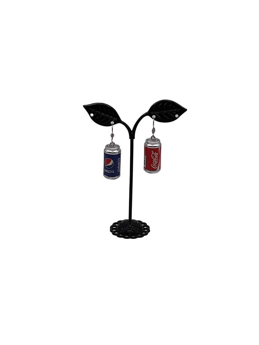 Soda can earrings