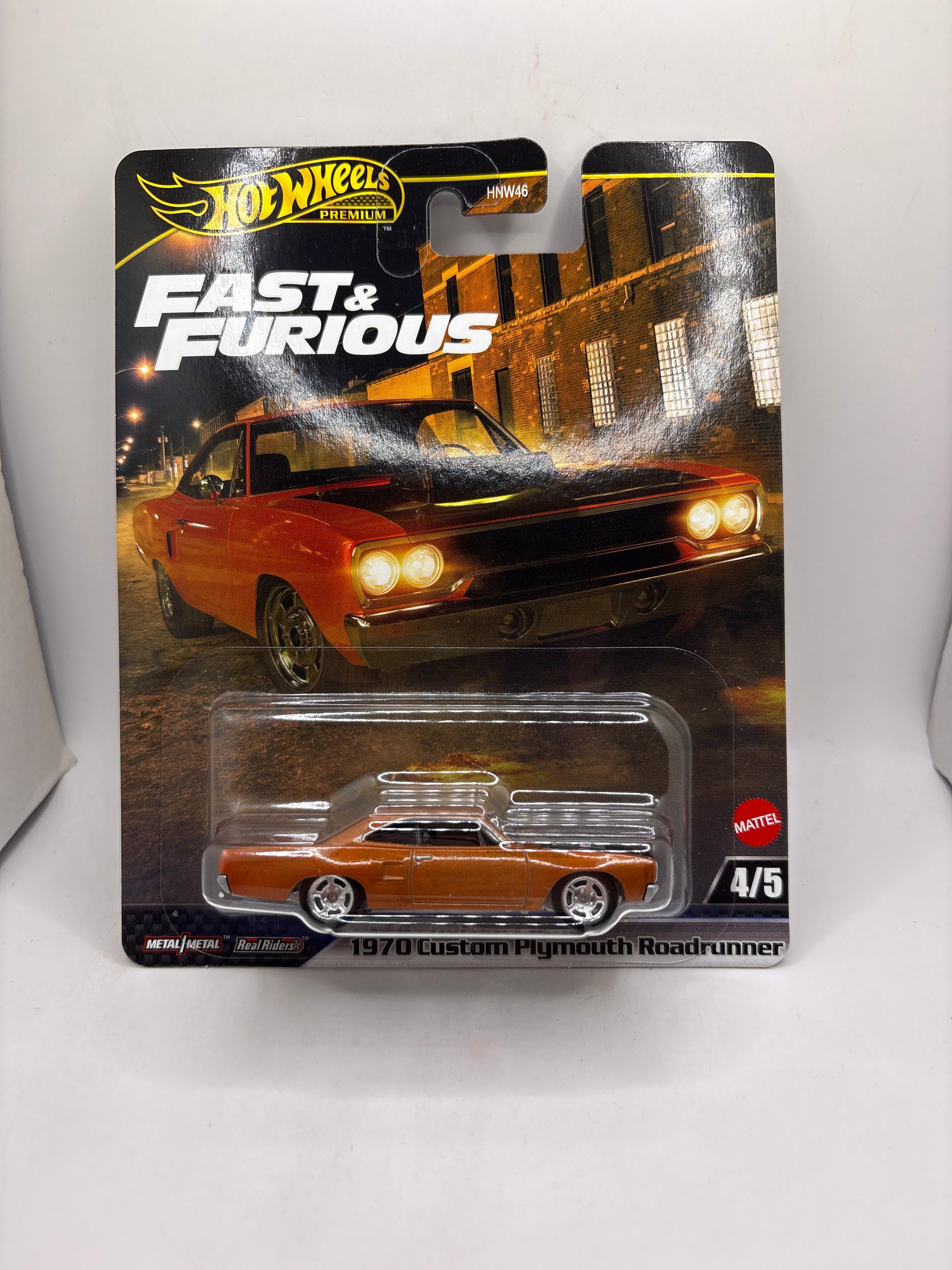 Hot Wheels 1970 Plymouth Roadrunner Diecast orange