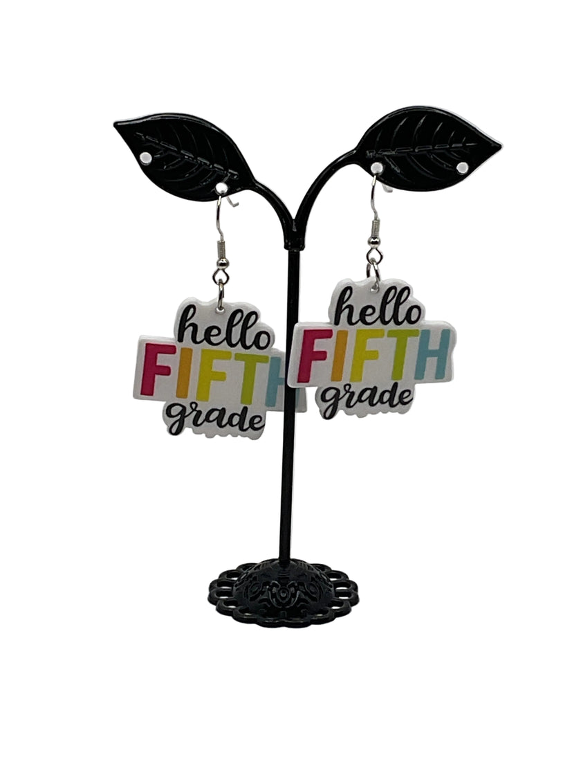 Hello,Grade school Earrings