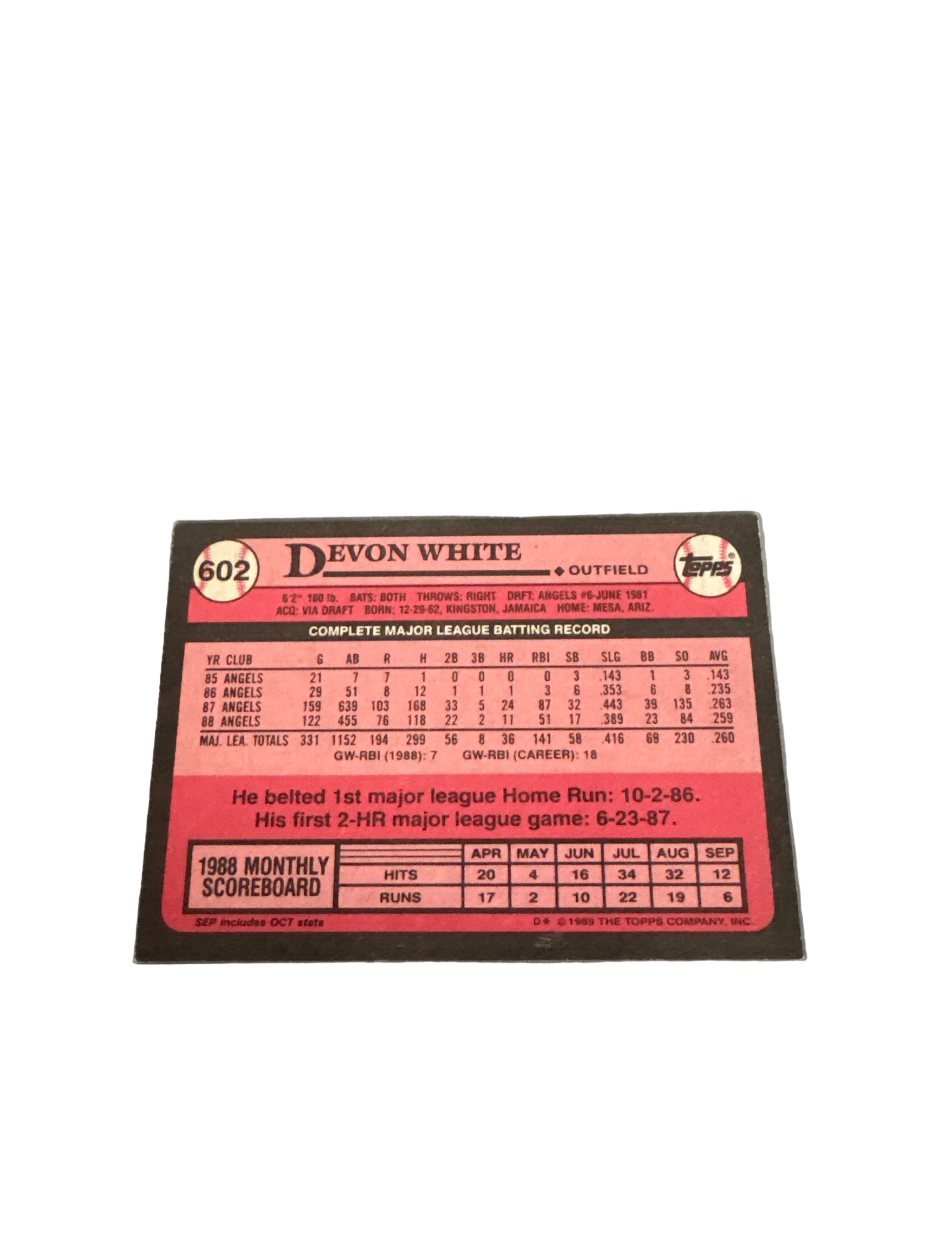 Topps Devon White
