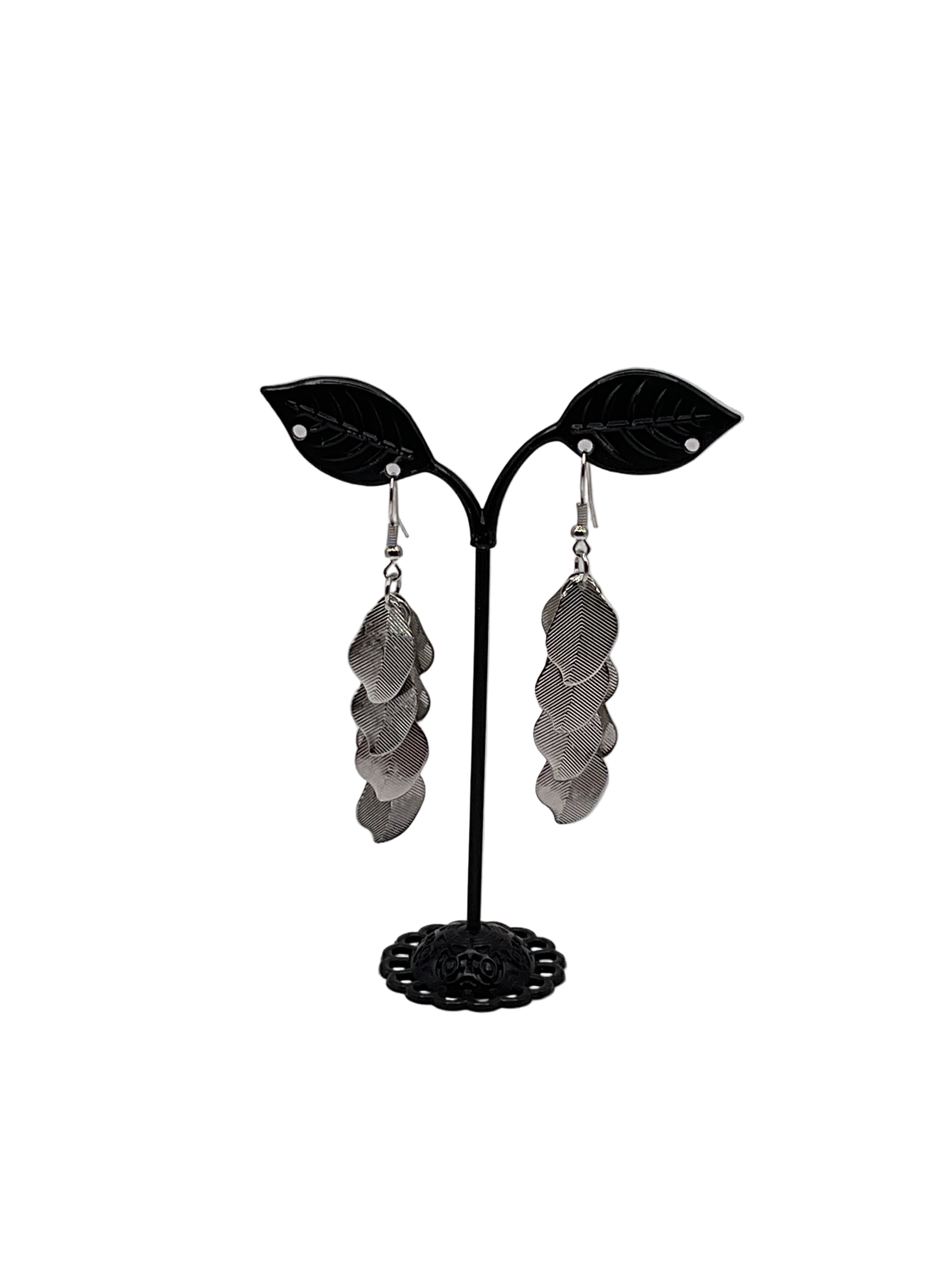 Silver Leaf  Earrings