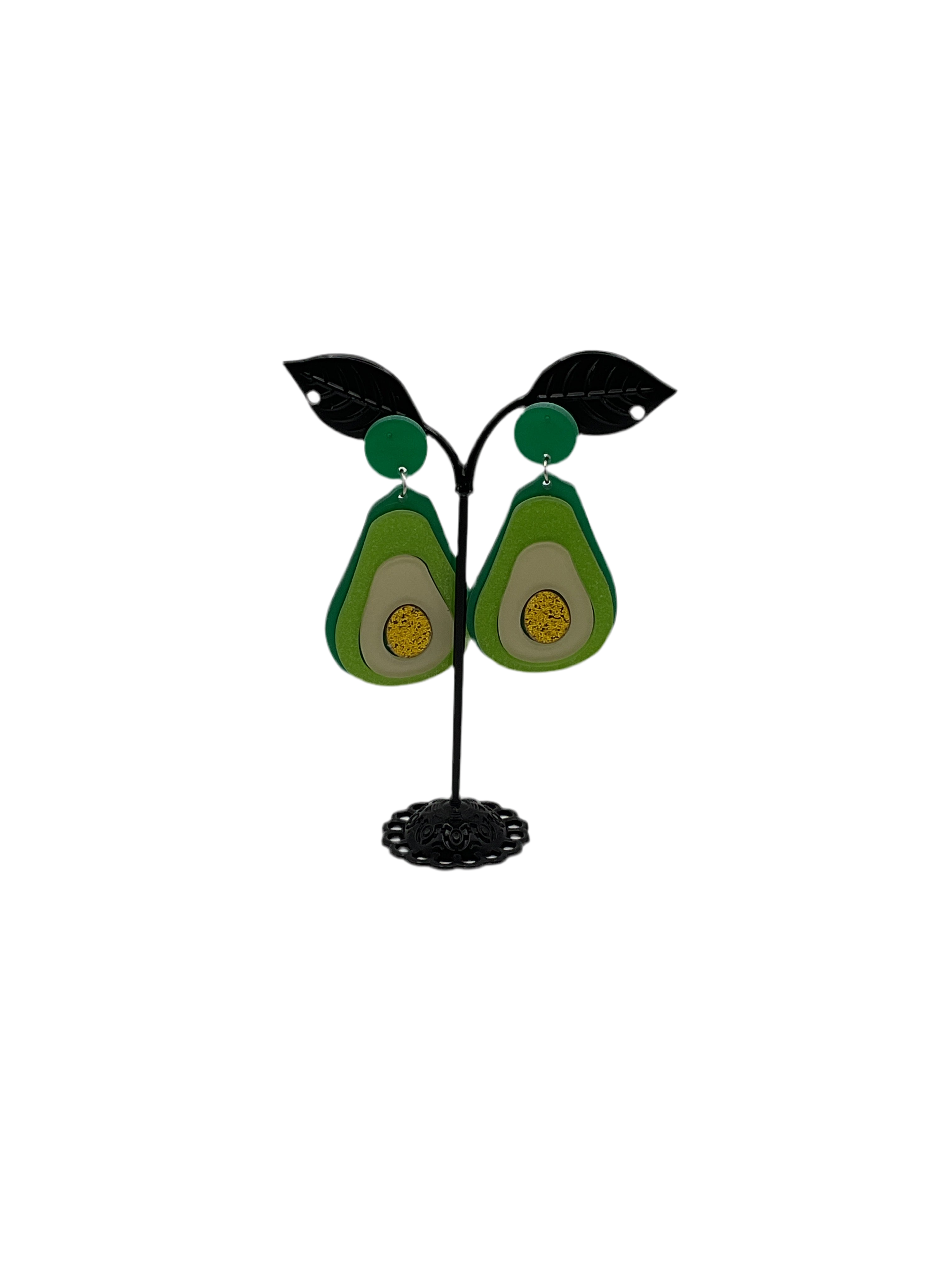 Large Avocado Earrings