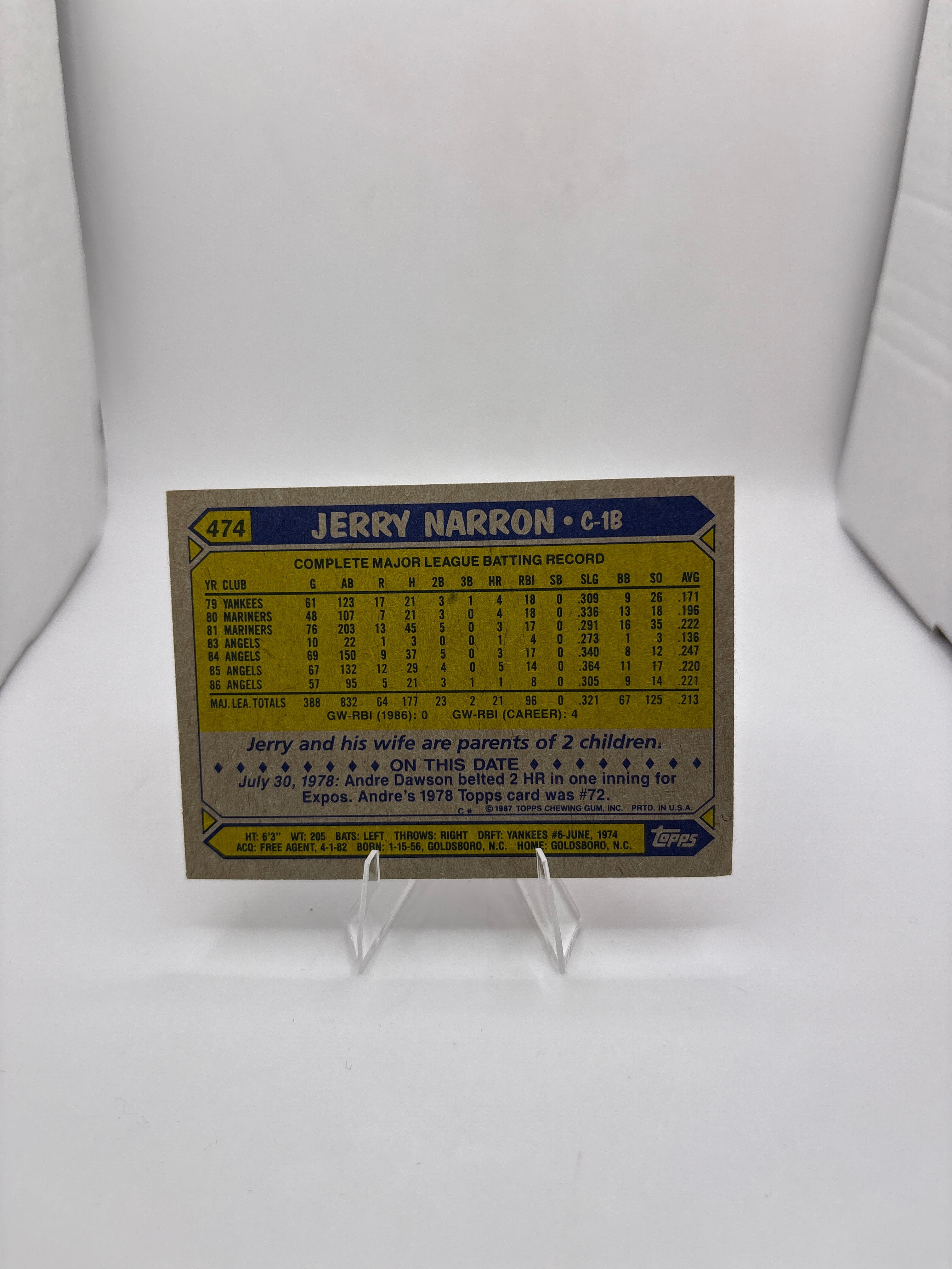 Topps Jerry Narron