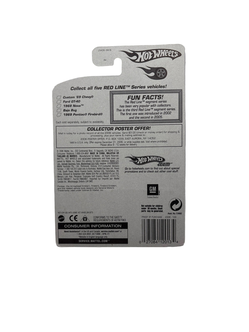 Hot Wheels 1969 Pontiac Firebird Diecast blue