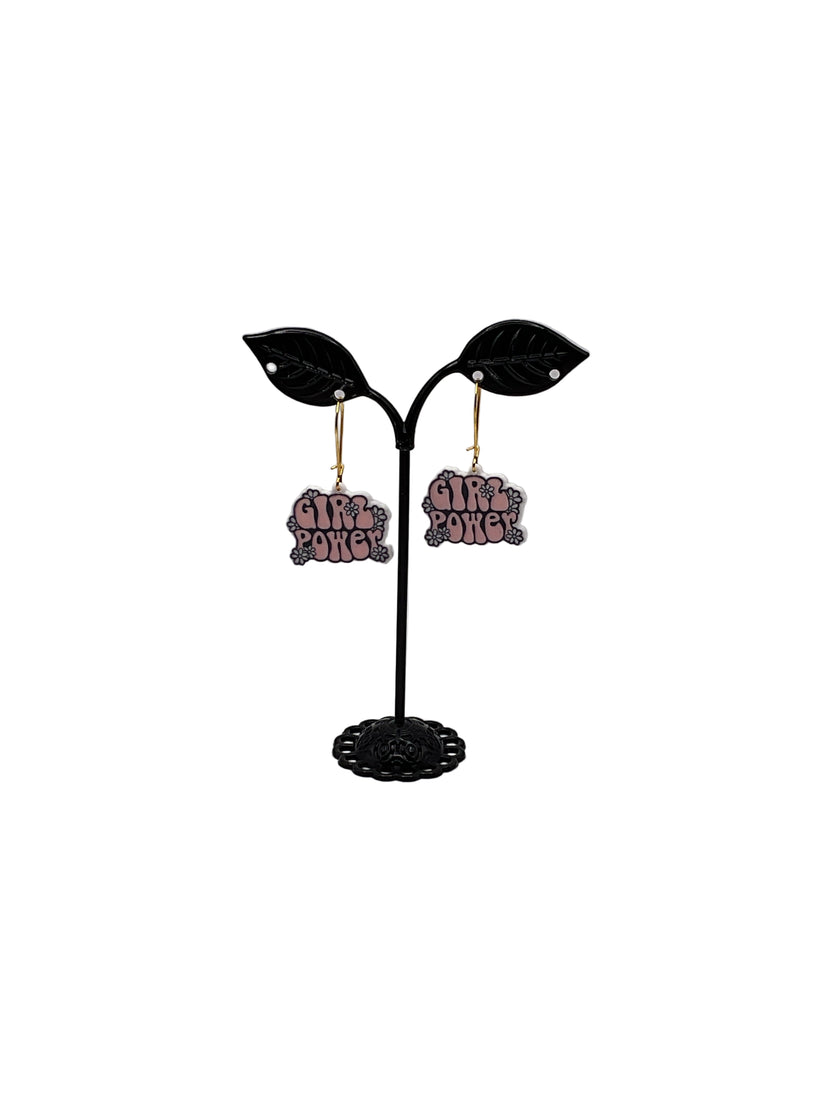 Girl power earrings