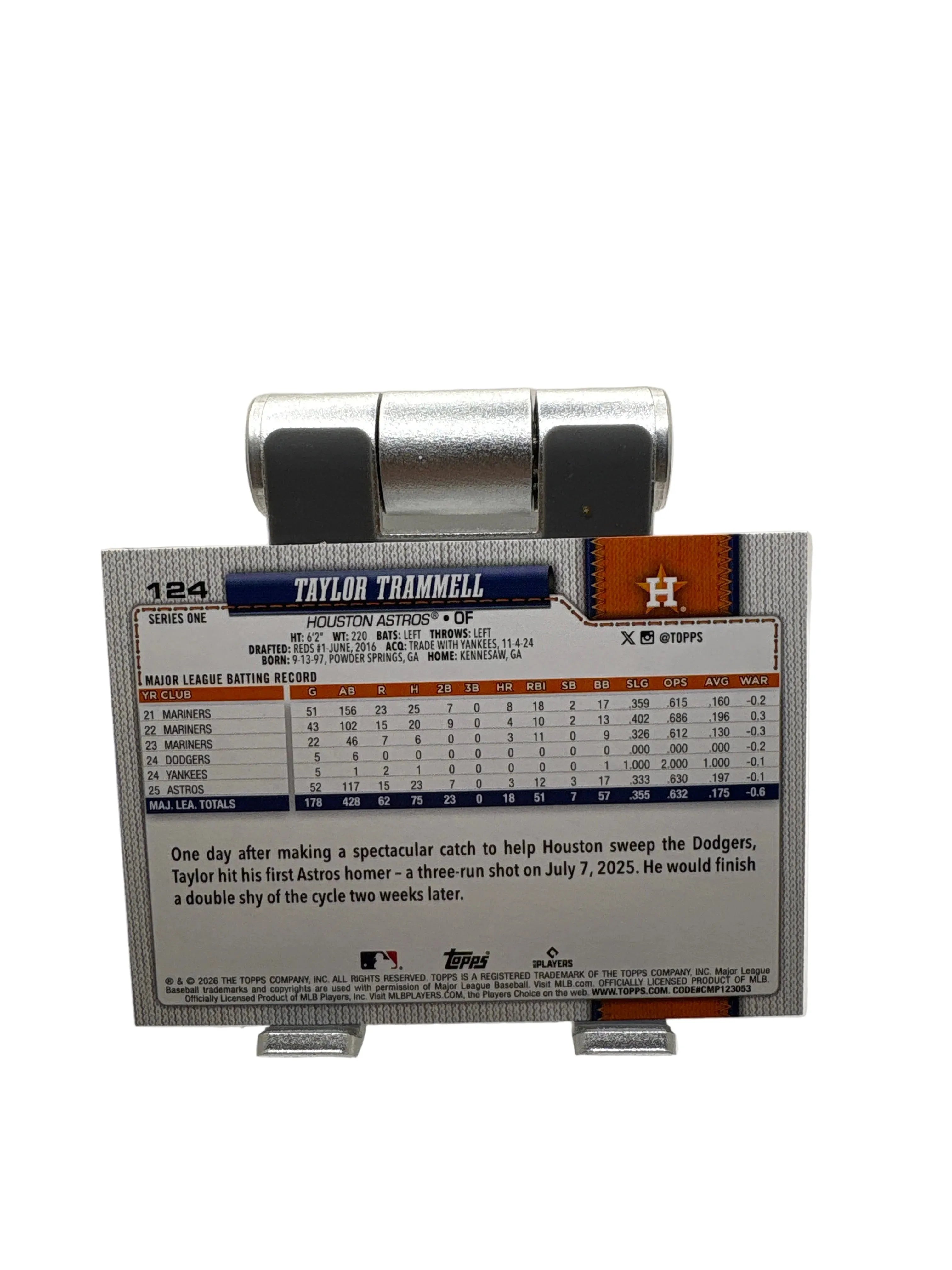 Topps Taylor Trammell