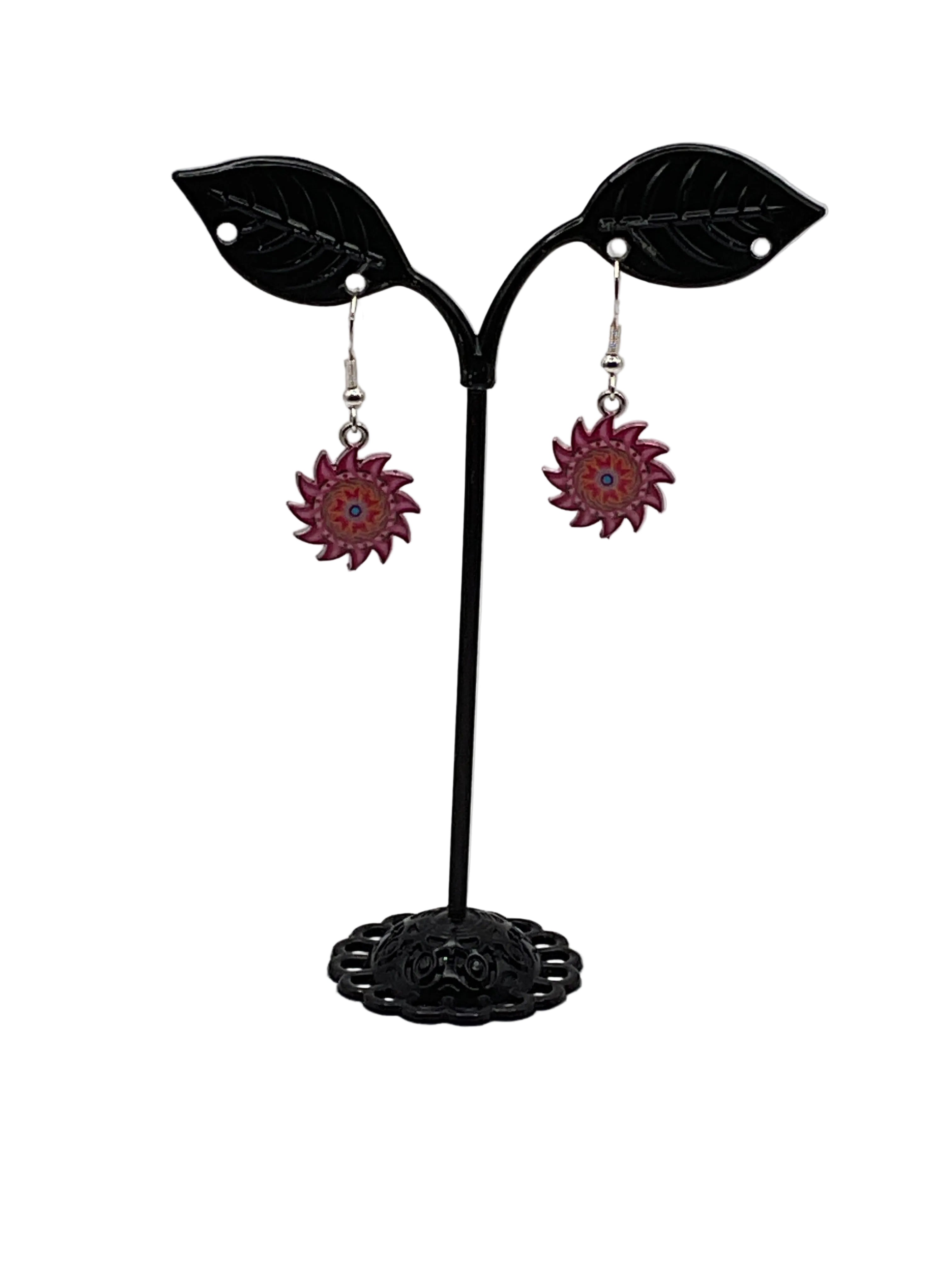 Colorful Gear Earrings