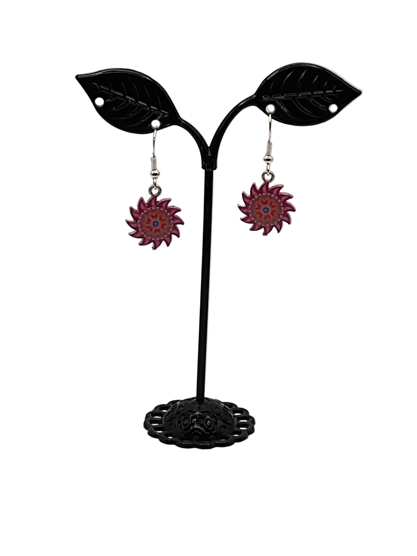 Colorful Gear Earrings