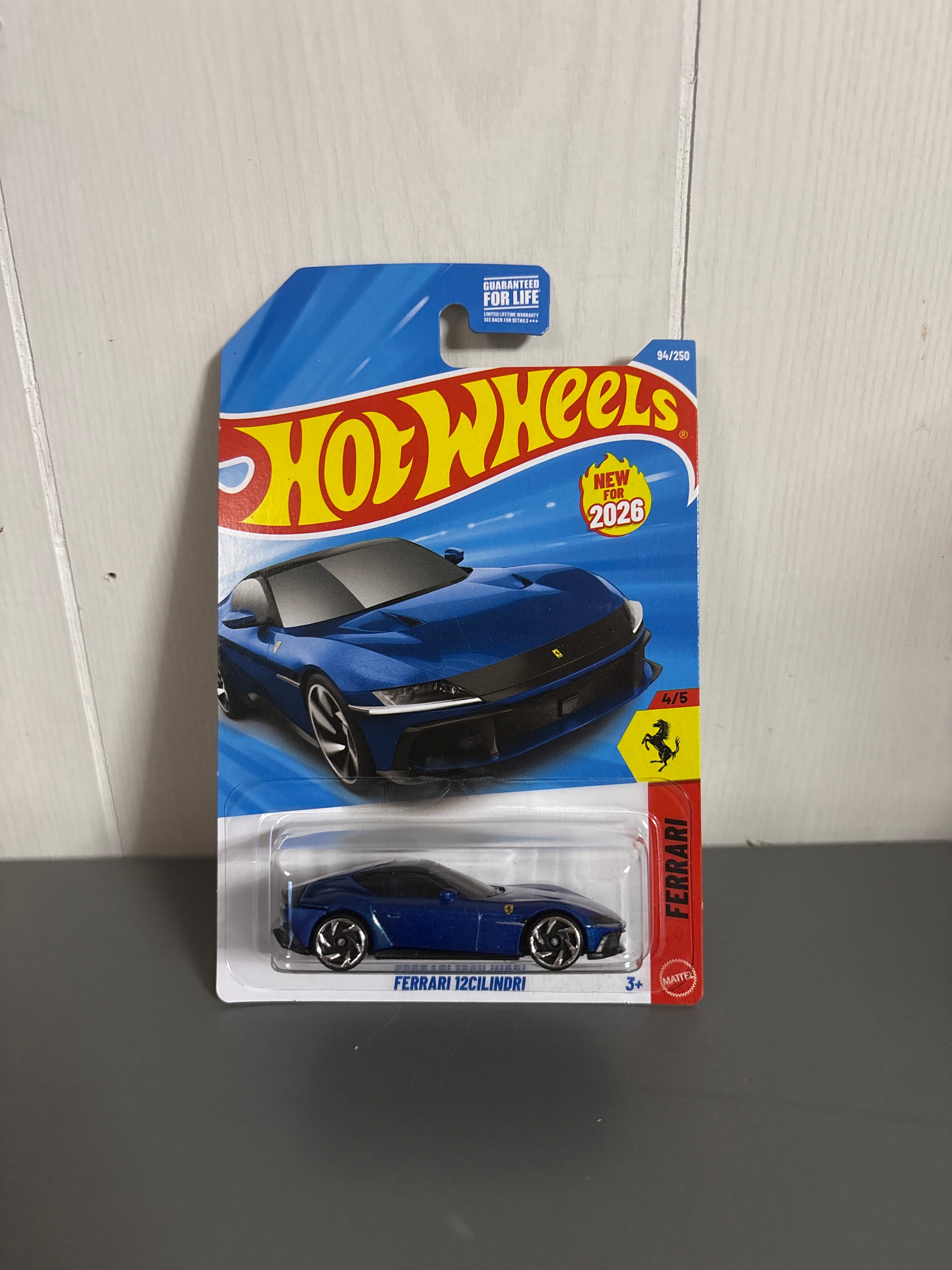 Hot Wheels Ferrari 12Cilindri Diecast blue