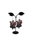 Motorcycle Santa Earrings