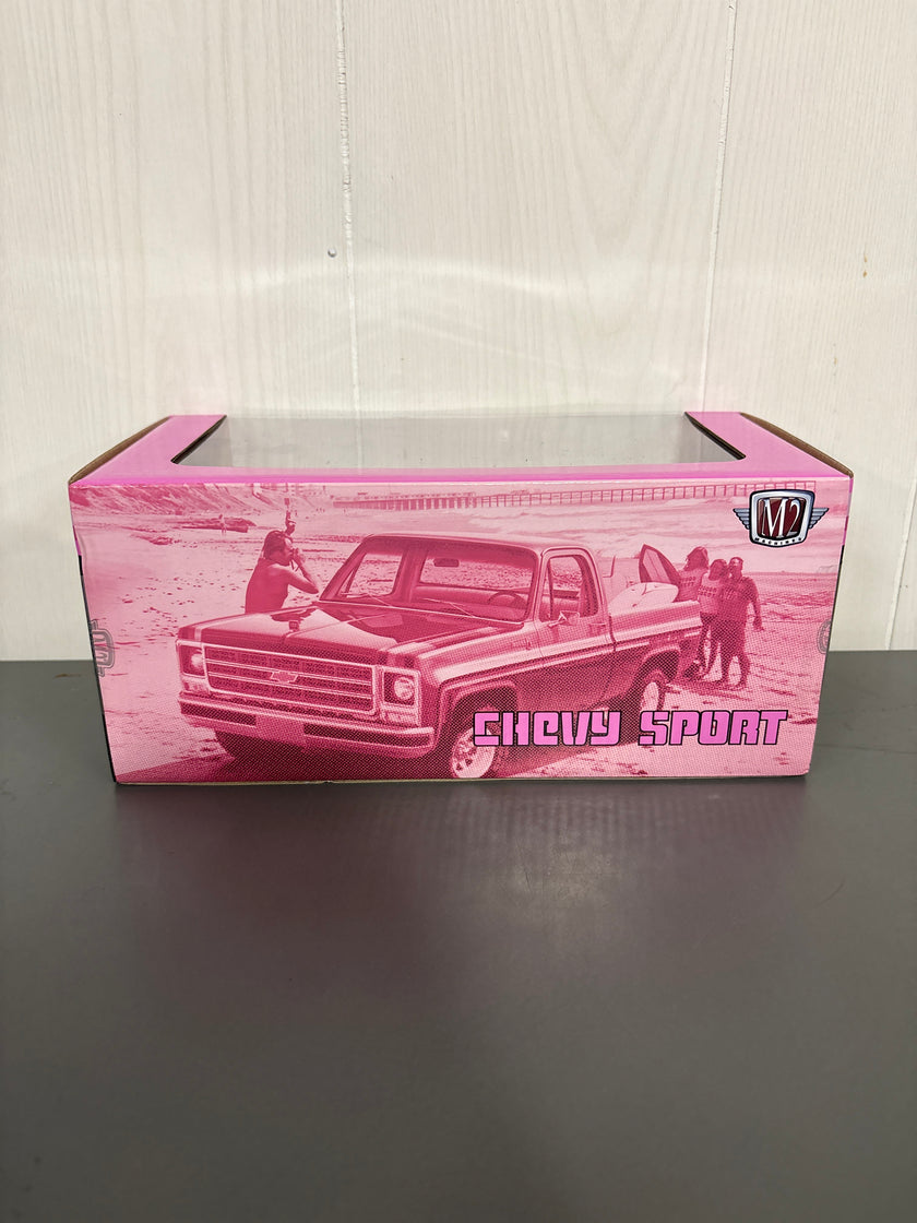 M2 1979 Chevrolet Scottsdale Chevy Sport Diecast pink