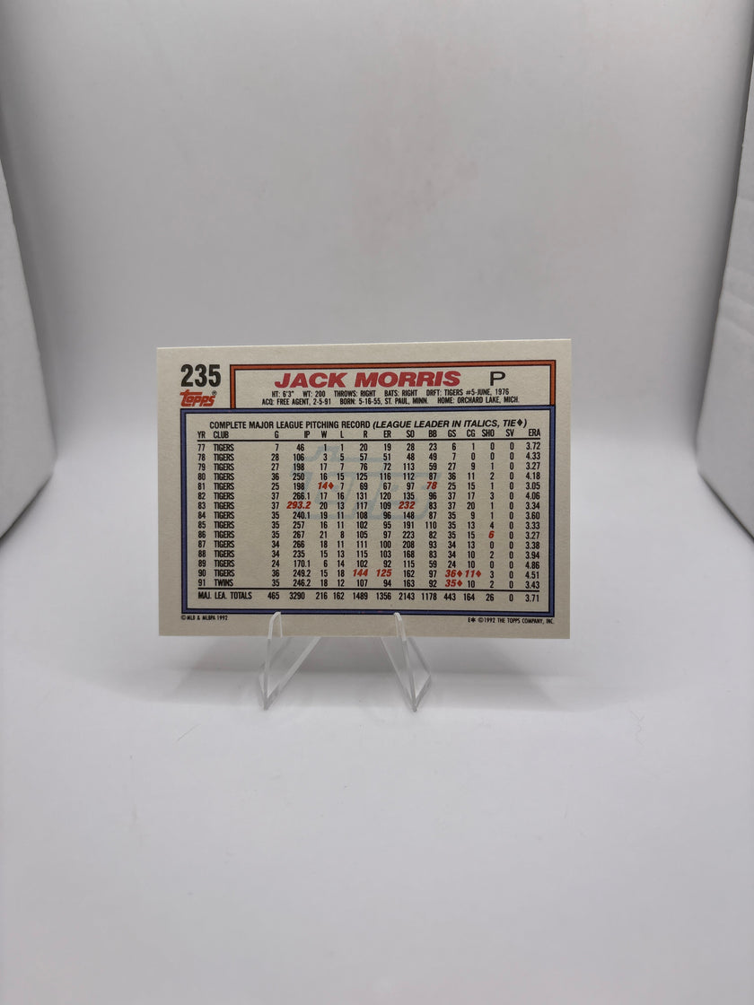 Topps Jack Morris