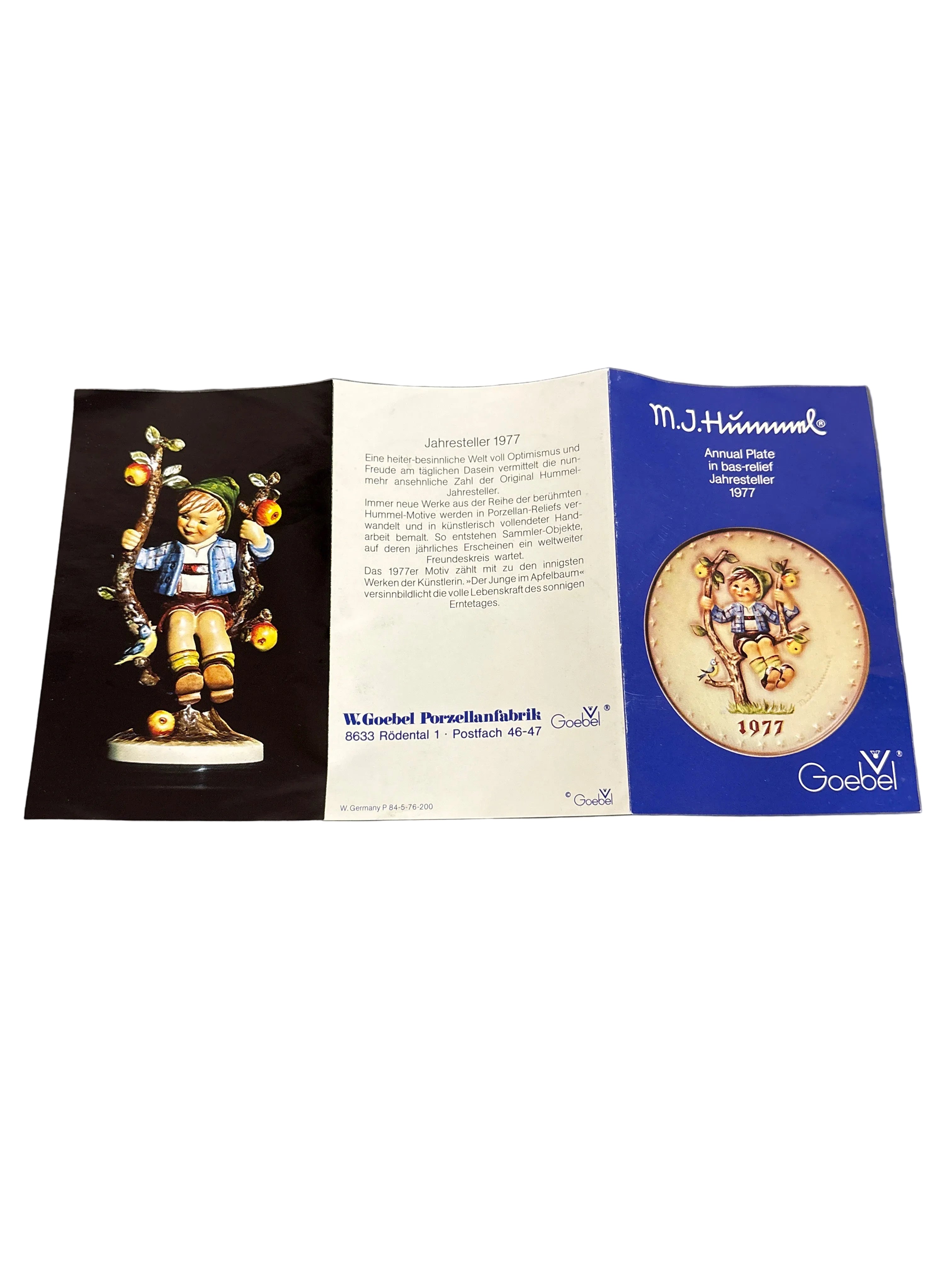 Goebel 1977 Annual Plate