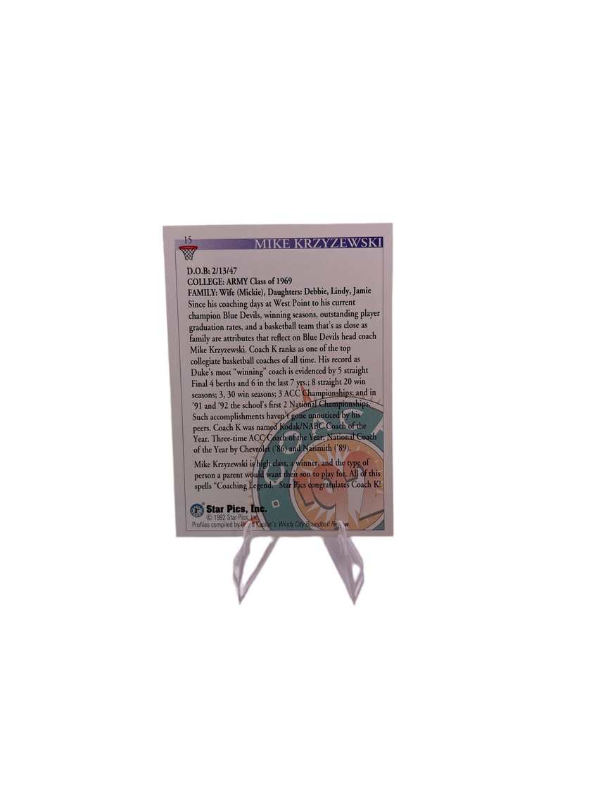 Star Pics Coach Mike Krzyzewski