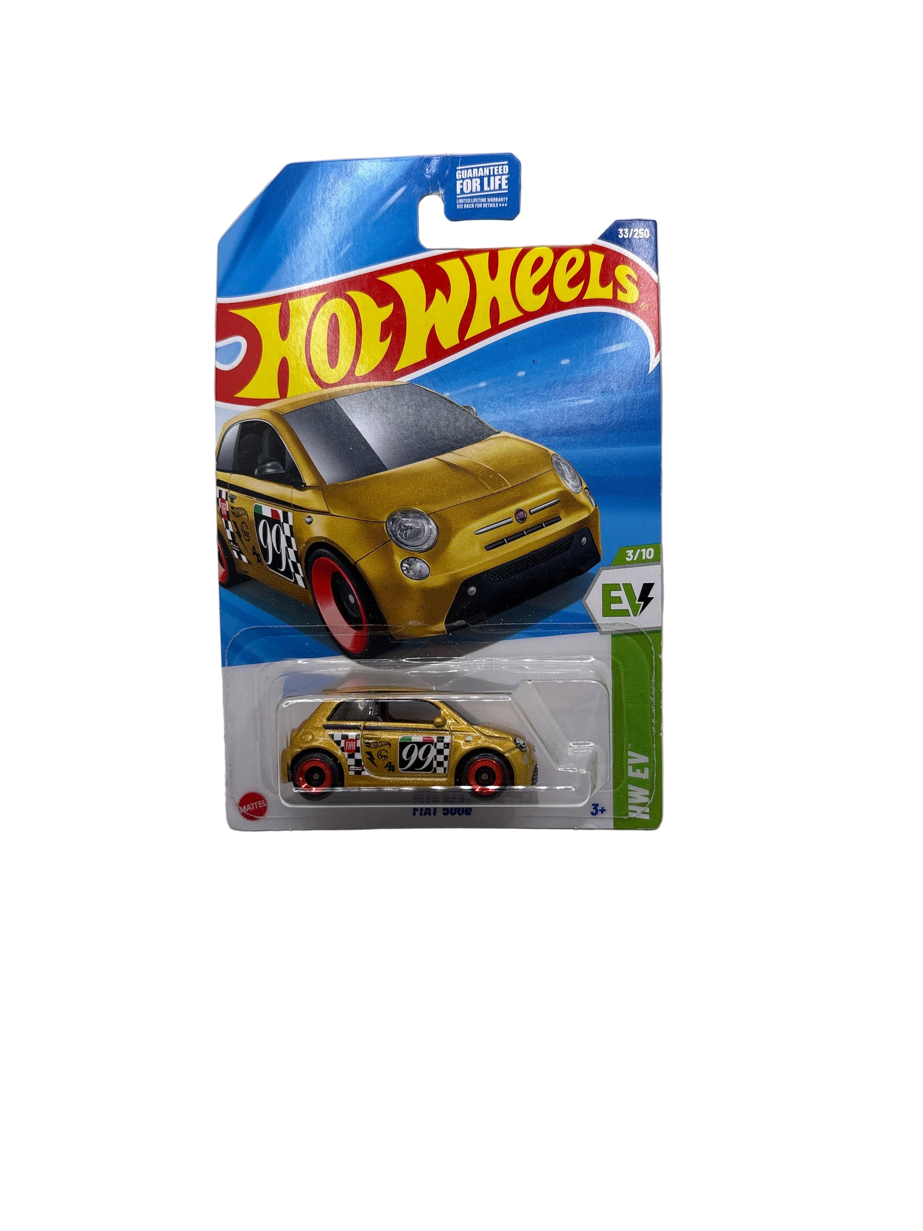 Hot Wheels Fiat 500e Diecast gold