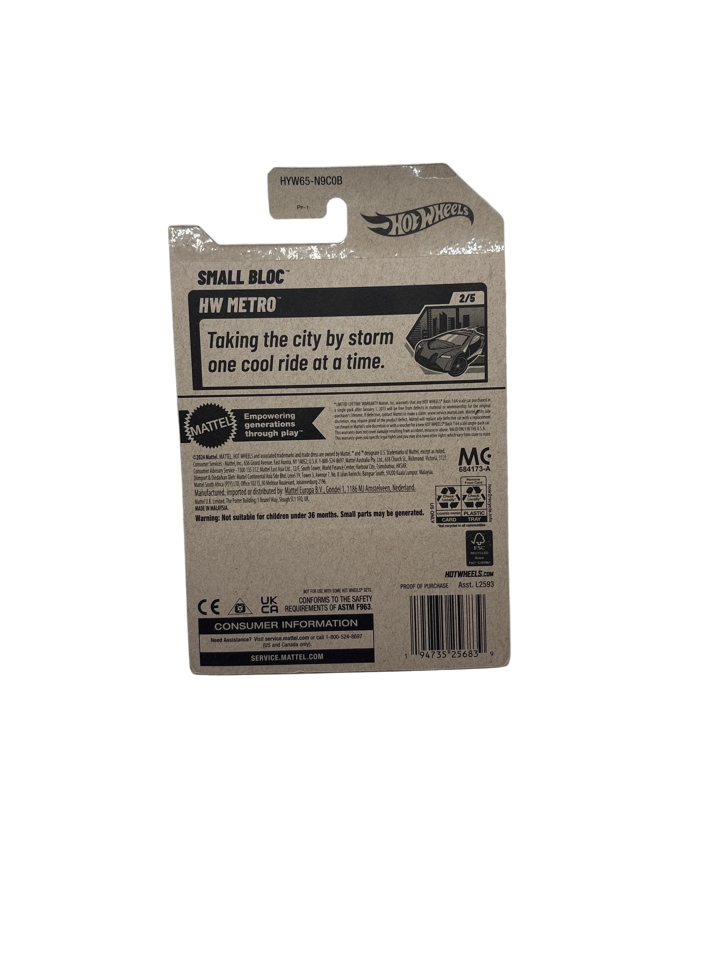 Hot Wheels Small Bloc Diecast