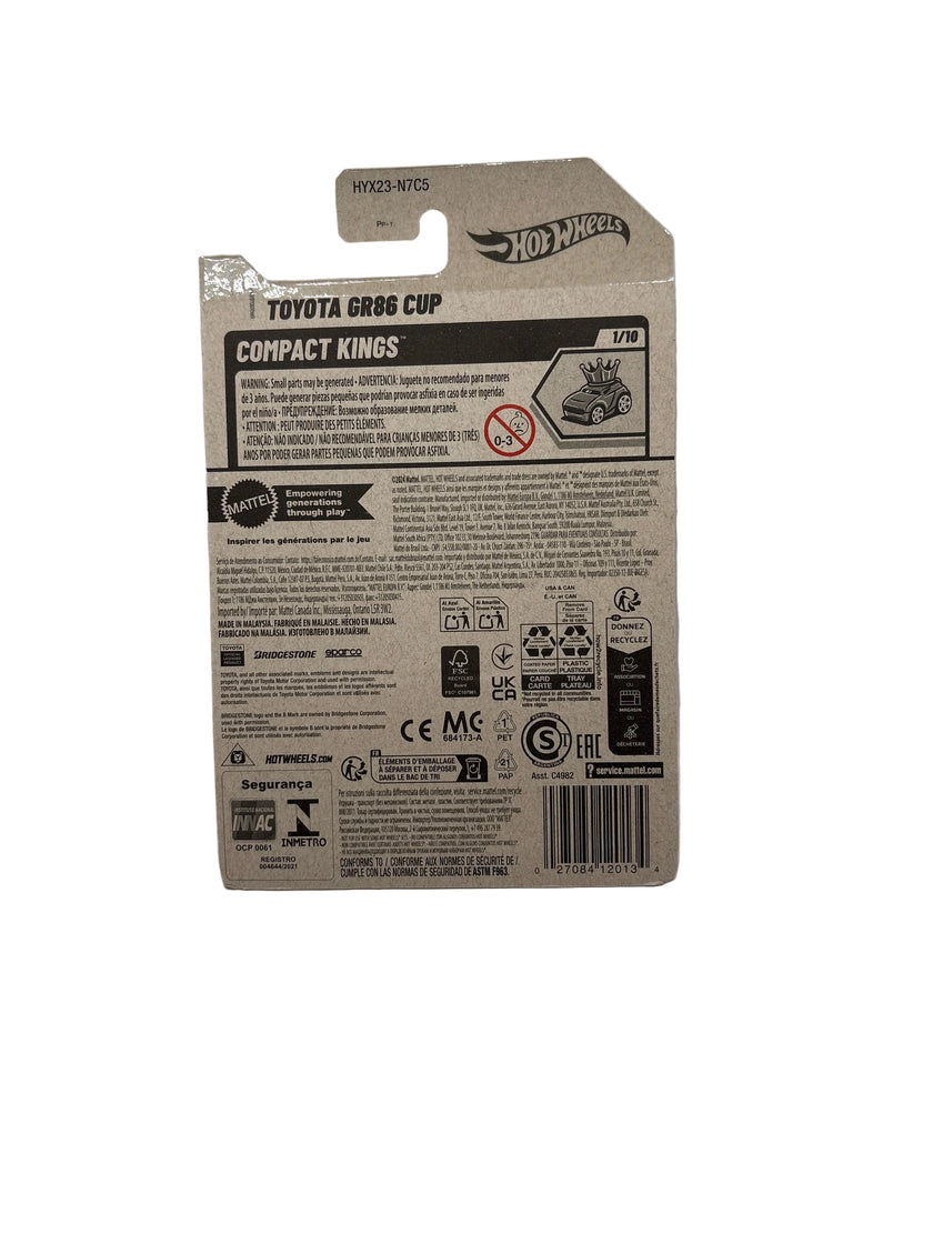 Hot Wheels Toyota GR86 Cup Diecast orange