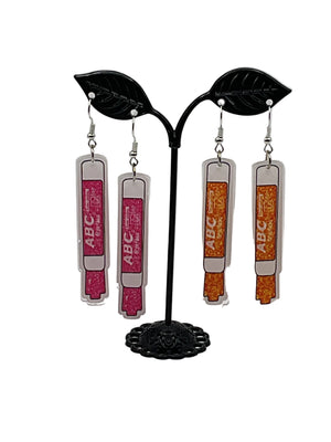 Erasable Marker Earrings