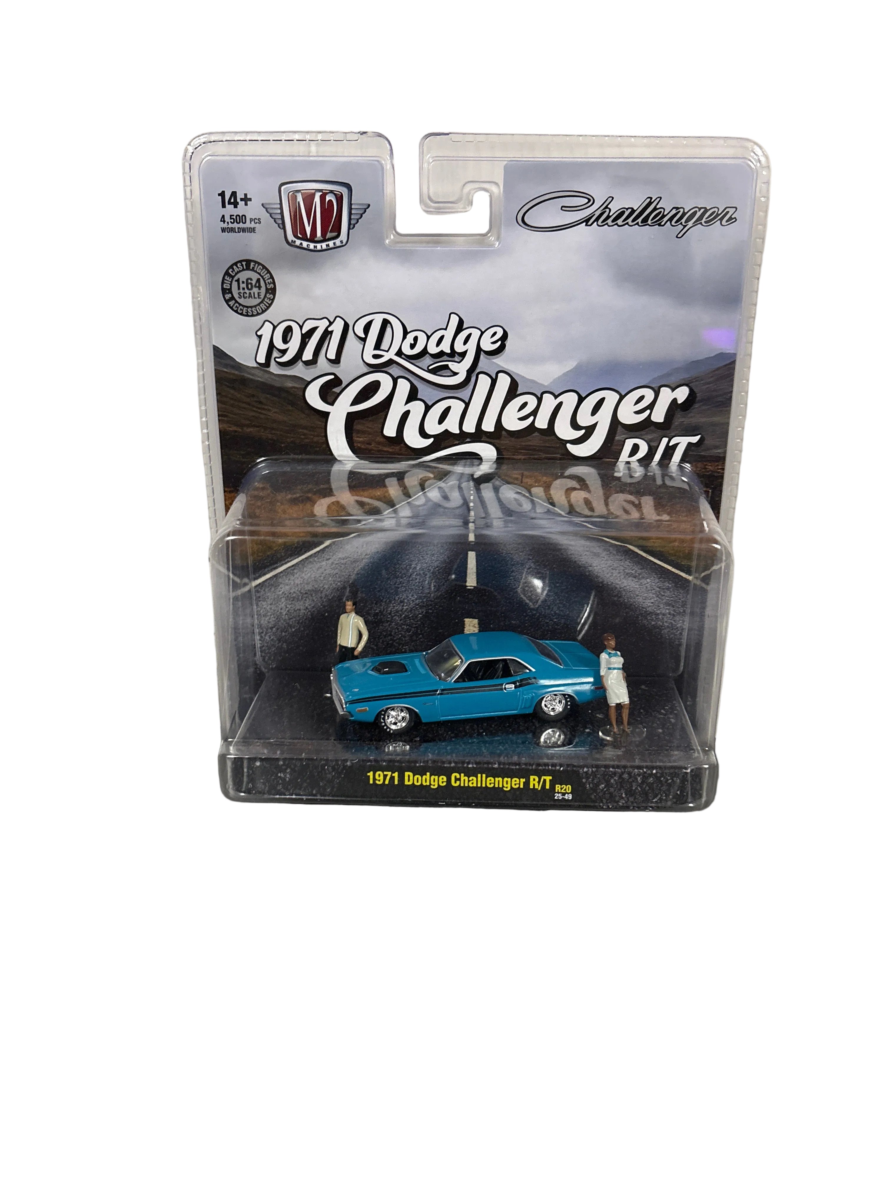 M2 1971 Dodge Challenger R/T Diecast blue