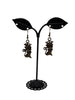 Vintage Bronze Cat Earrings