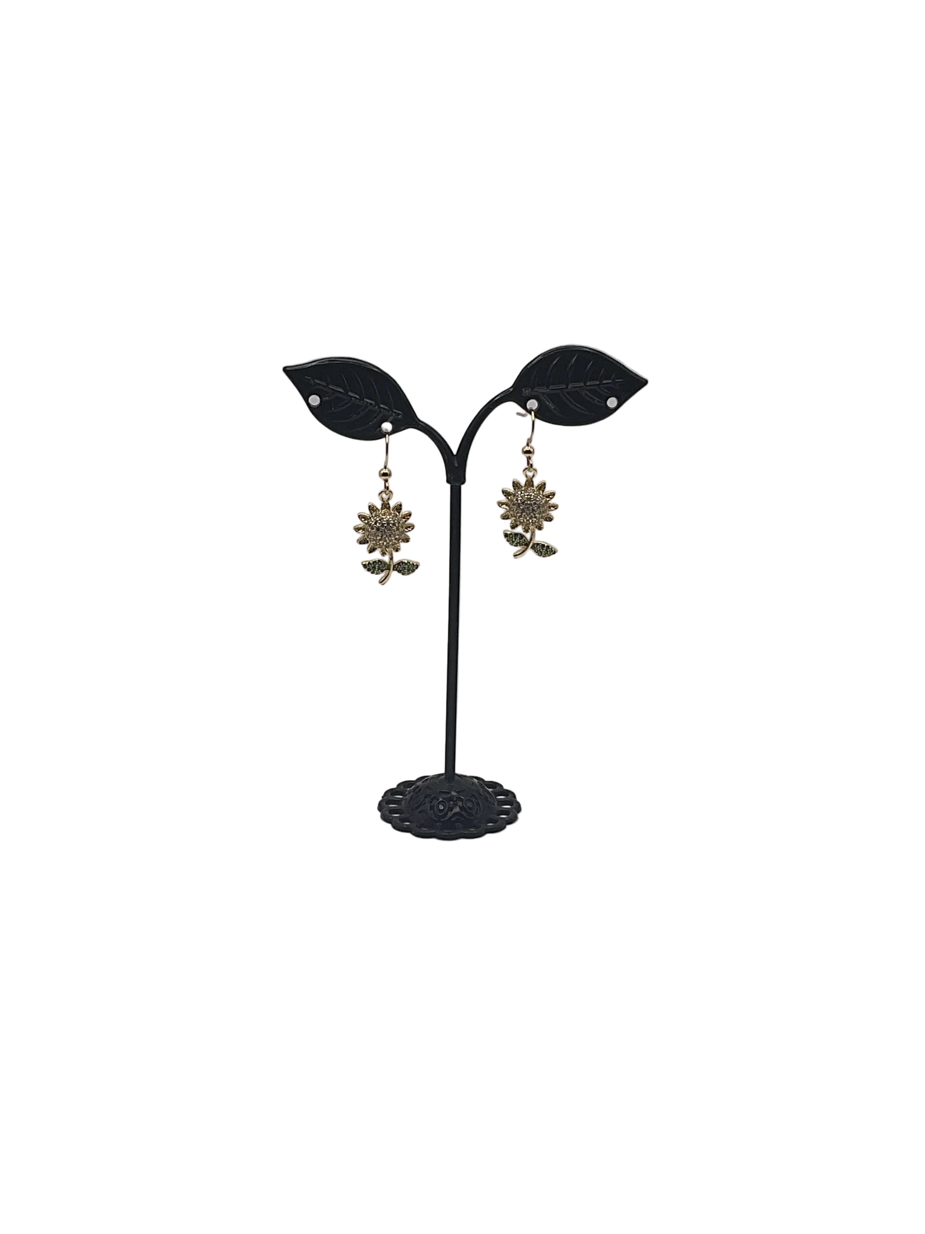 Sparkling Sunflower Earrings