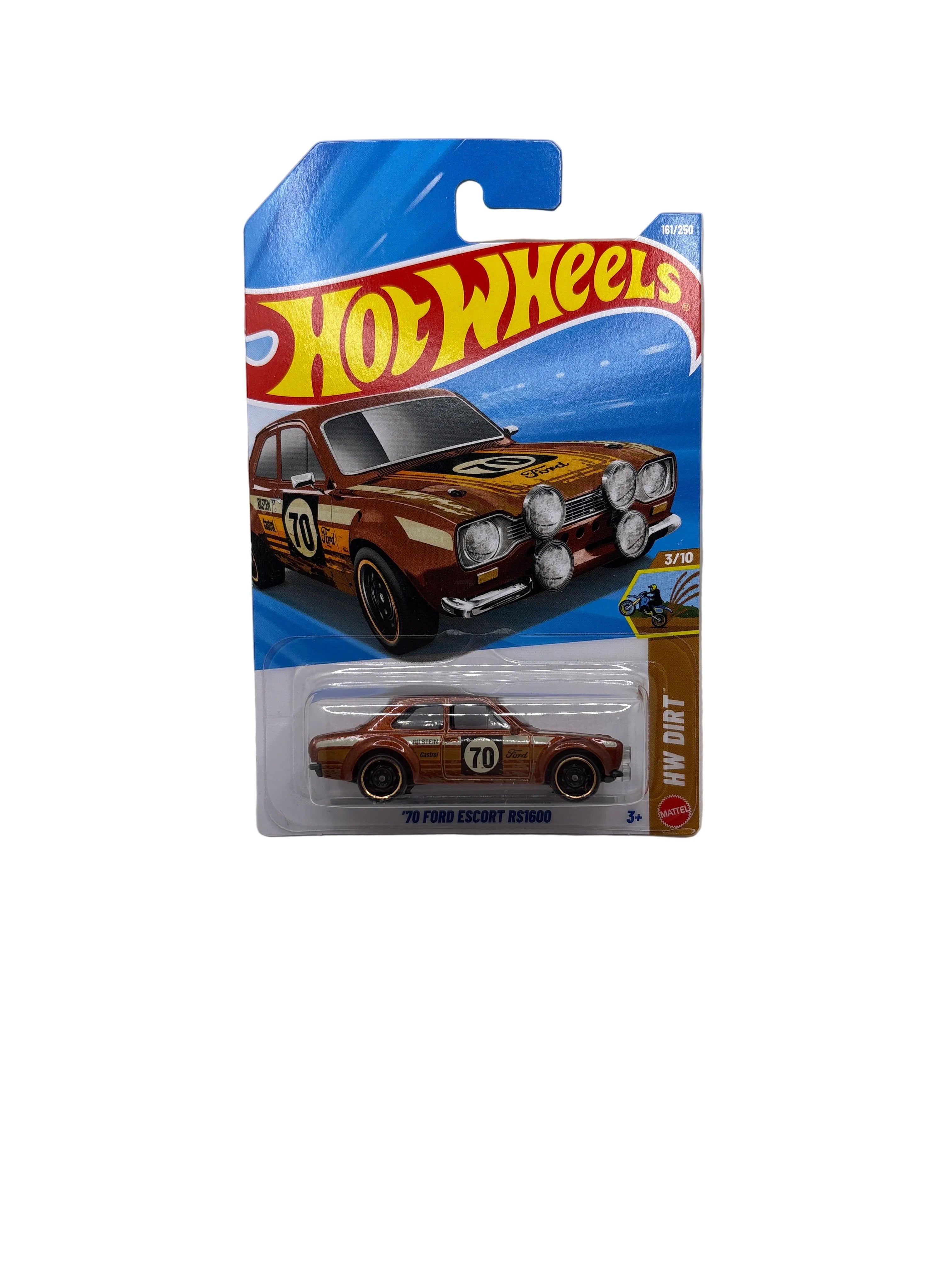 Hot Wheels 70 Ford Escort RS1600 Diecast brown
