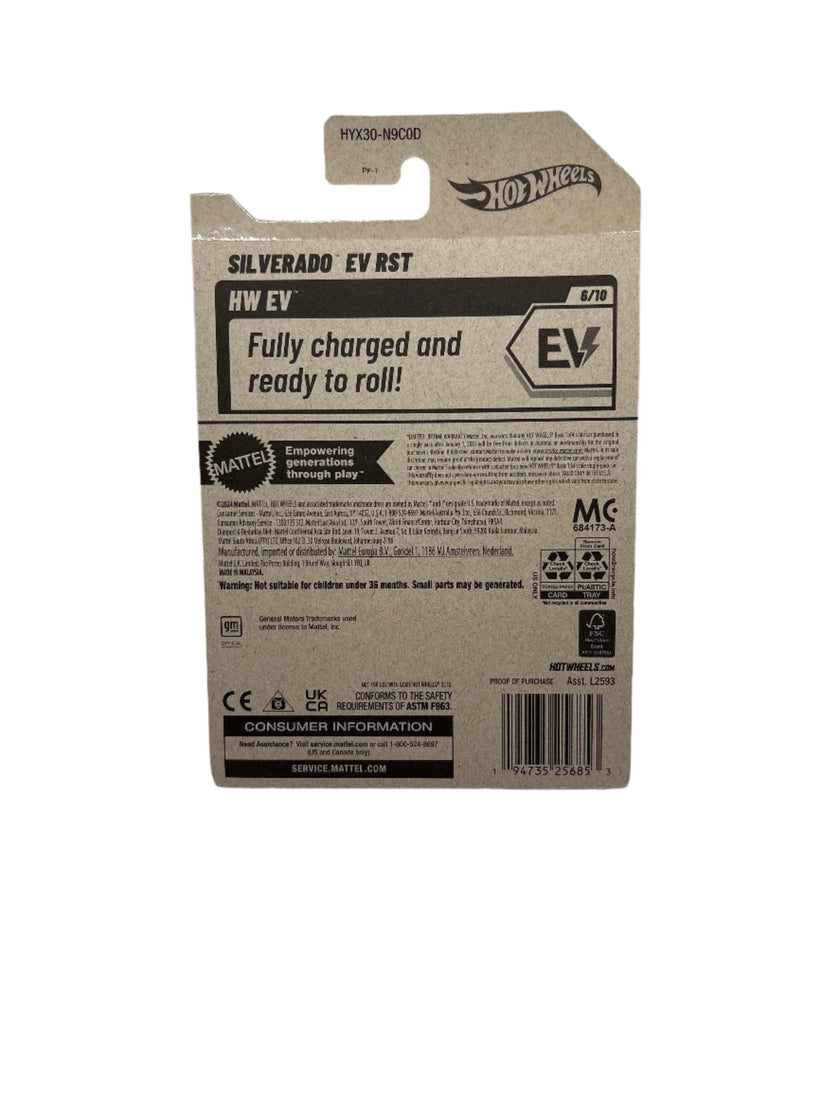Hot Wheels Silverado EV RST Diecast
