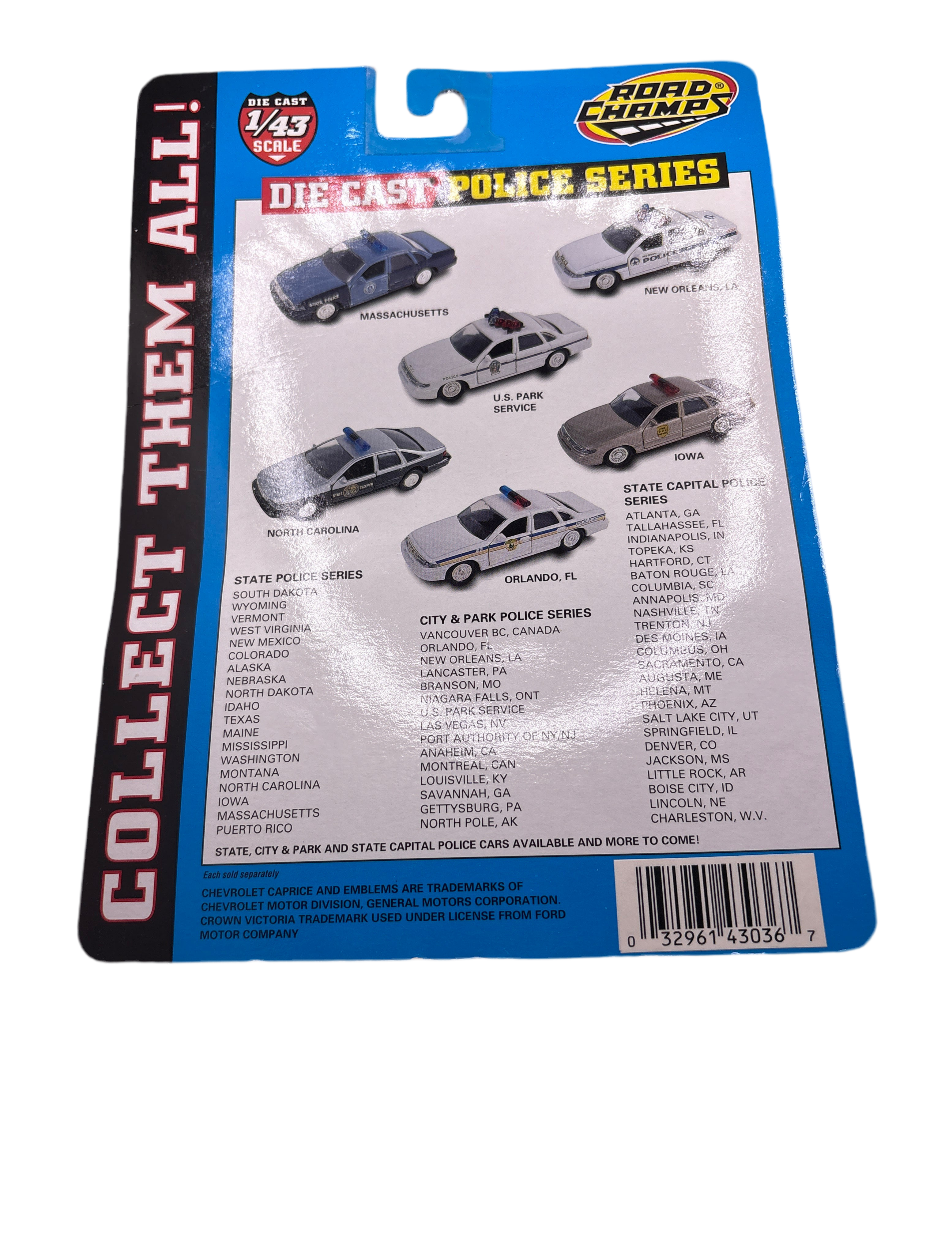 Road Champs Crown Victoria Diecast