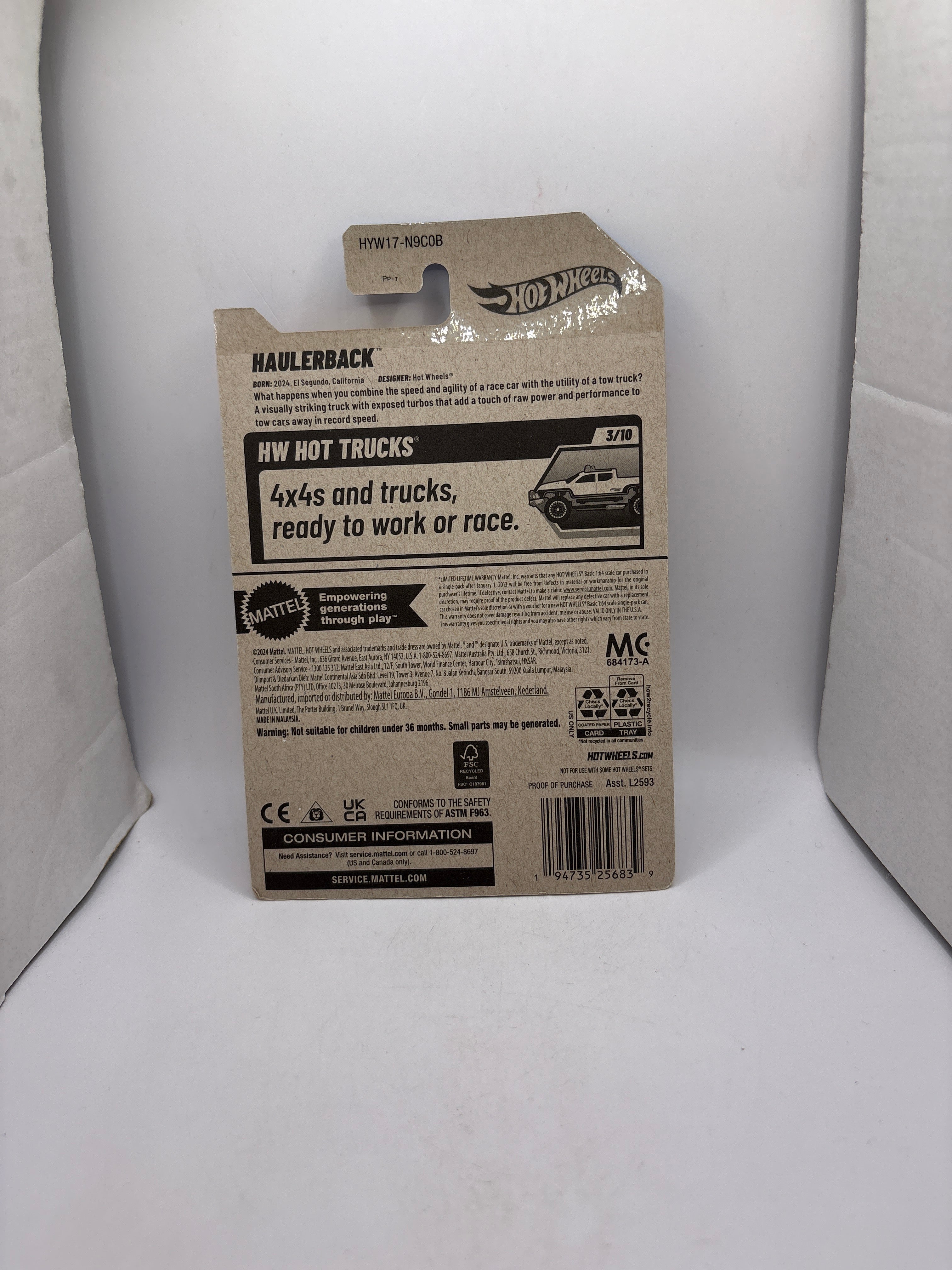 Hot Wheels Haulerback Diecast