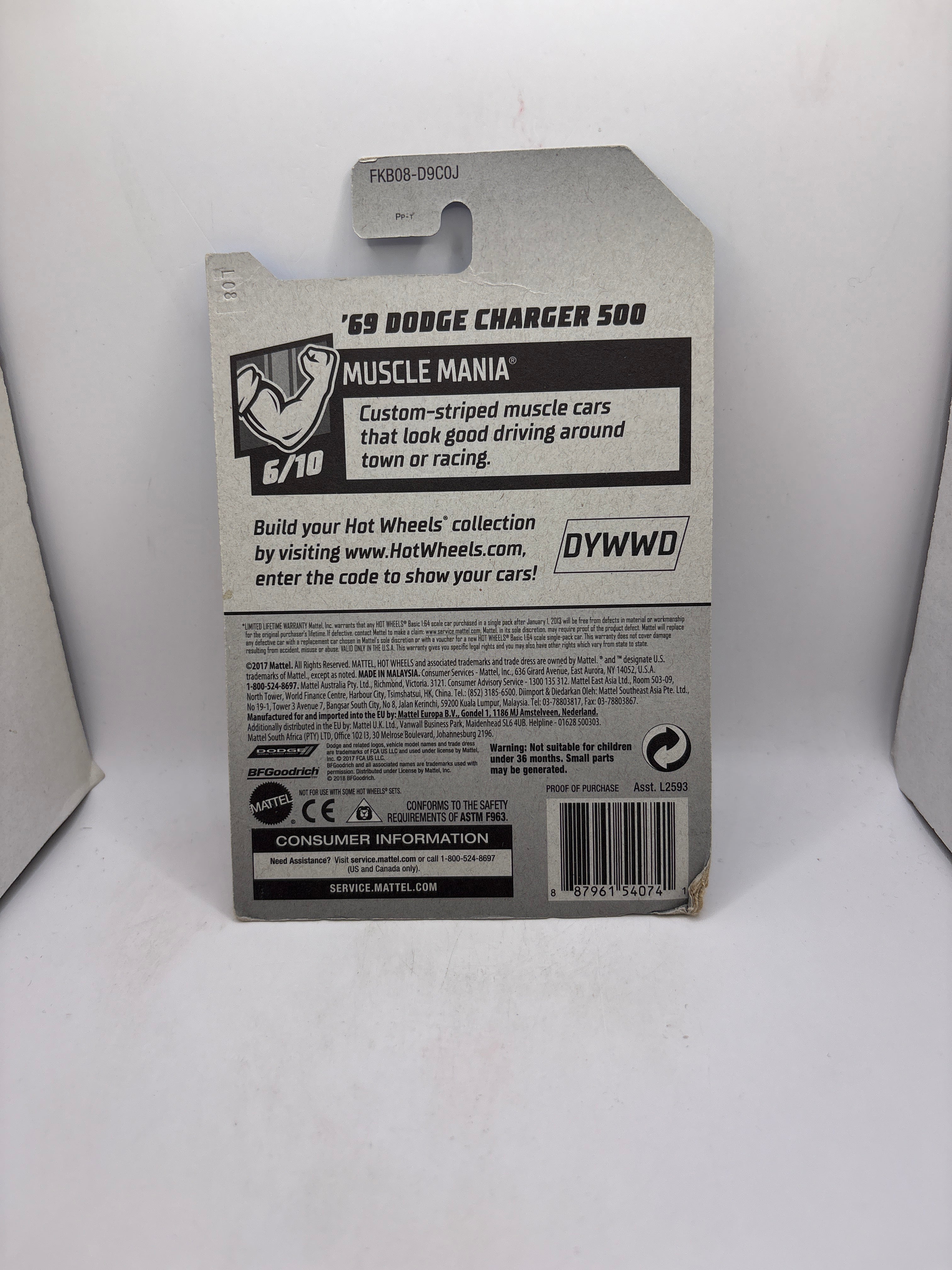 Hot Wheels 69 Dodge Charger 500 Diecast