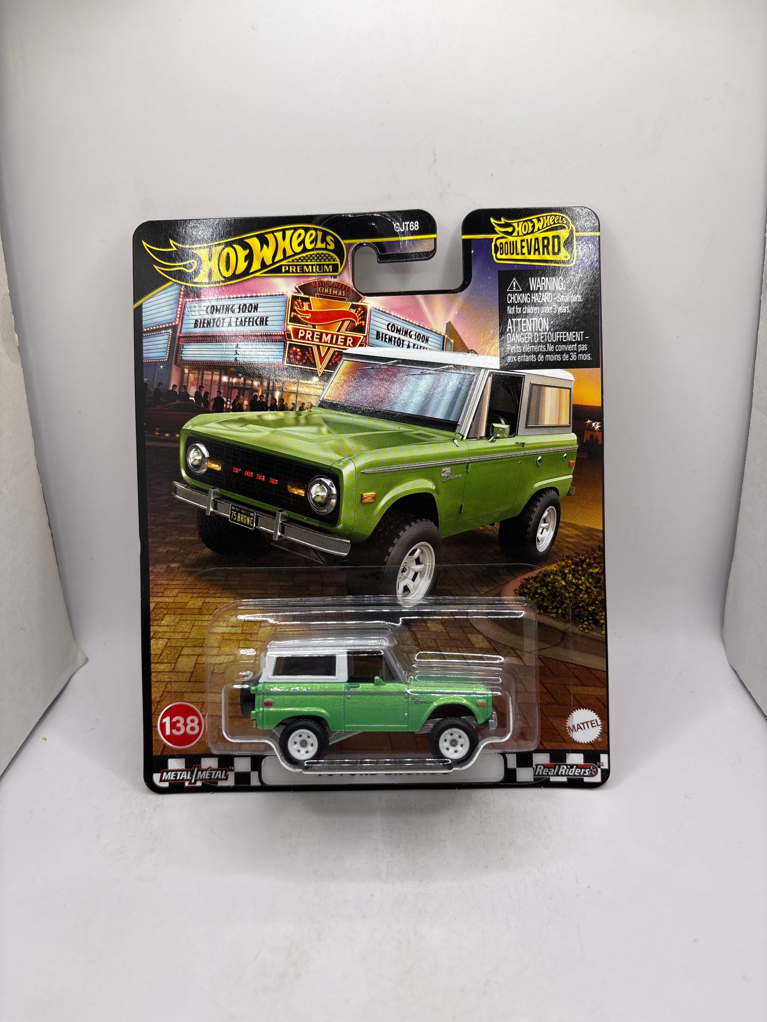 Hot Wheels 75 Ford Bronco Diecast green