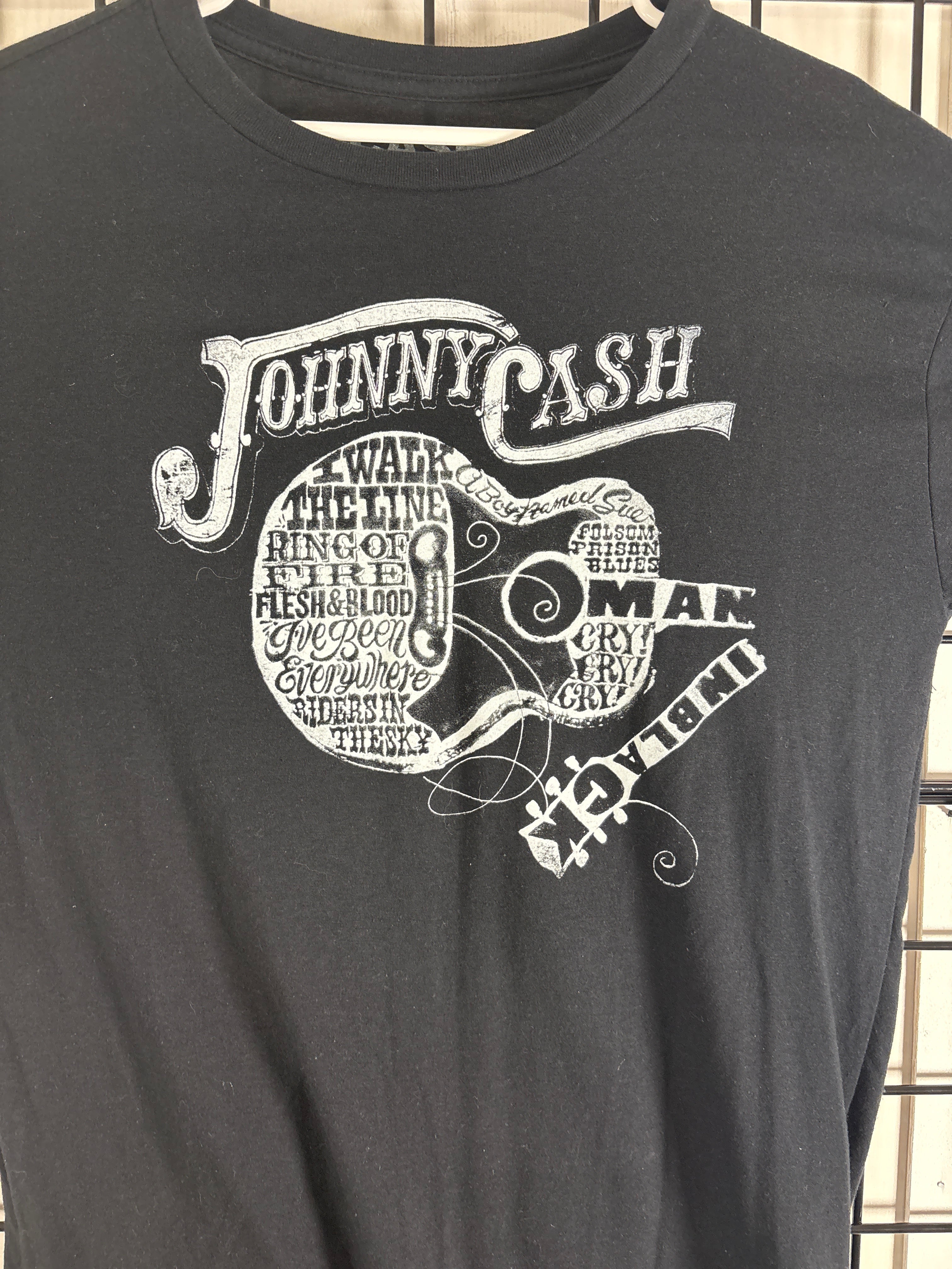 Cash Johnny Cash T Shirt black