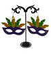 Mardi Gras earrings