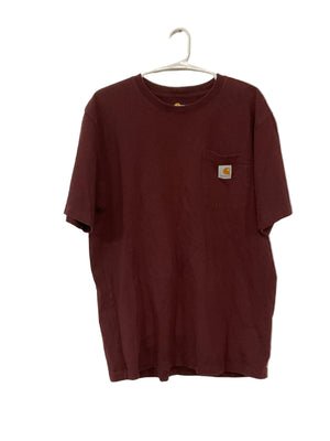 Burgundy work shirt