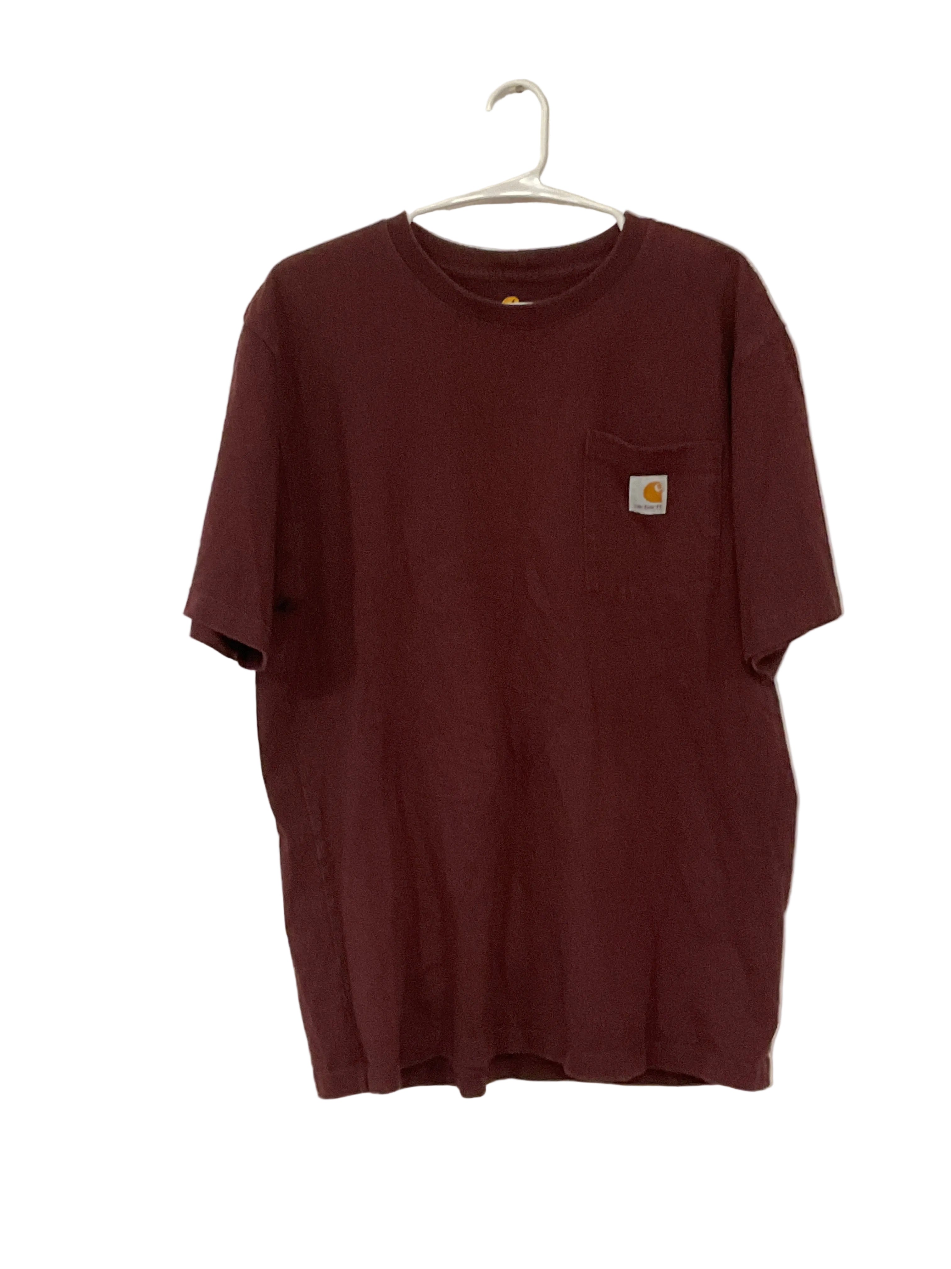 Burgundy work shirt