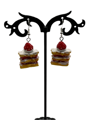 Strawberry shortcake earrings