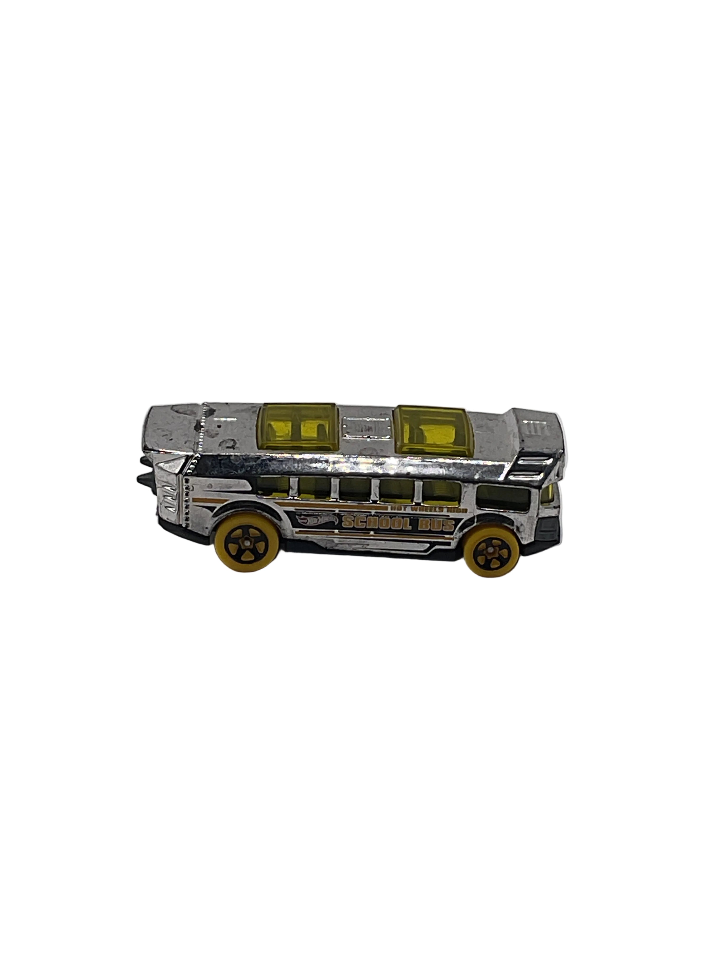 Hot Wheels High School Bus Diecast Silver