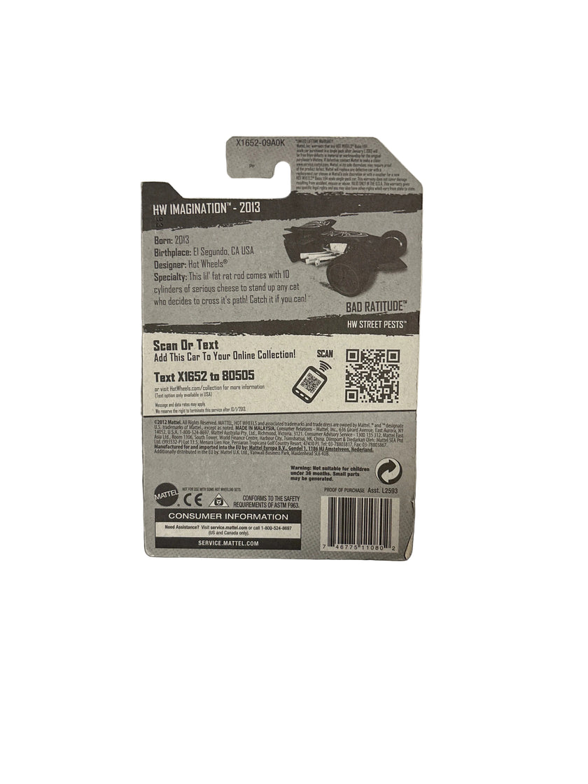 Hot Wheels Bad Ratitude Diecast black