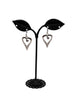 Silver heart earrings