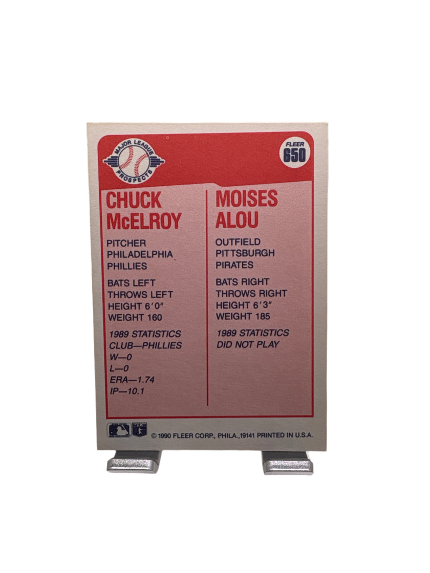 Fleer Chuck McElroy Moises Alou