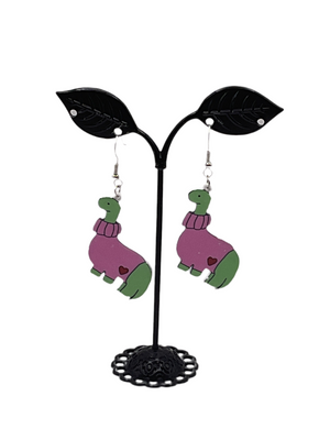Dinosaur earrings