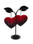 Flaming Heart Earrings