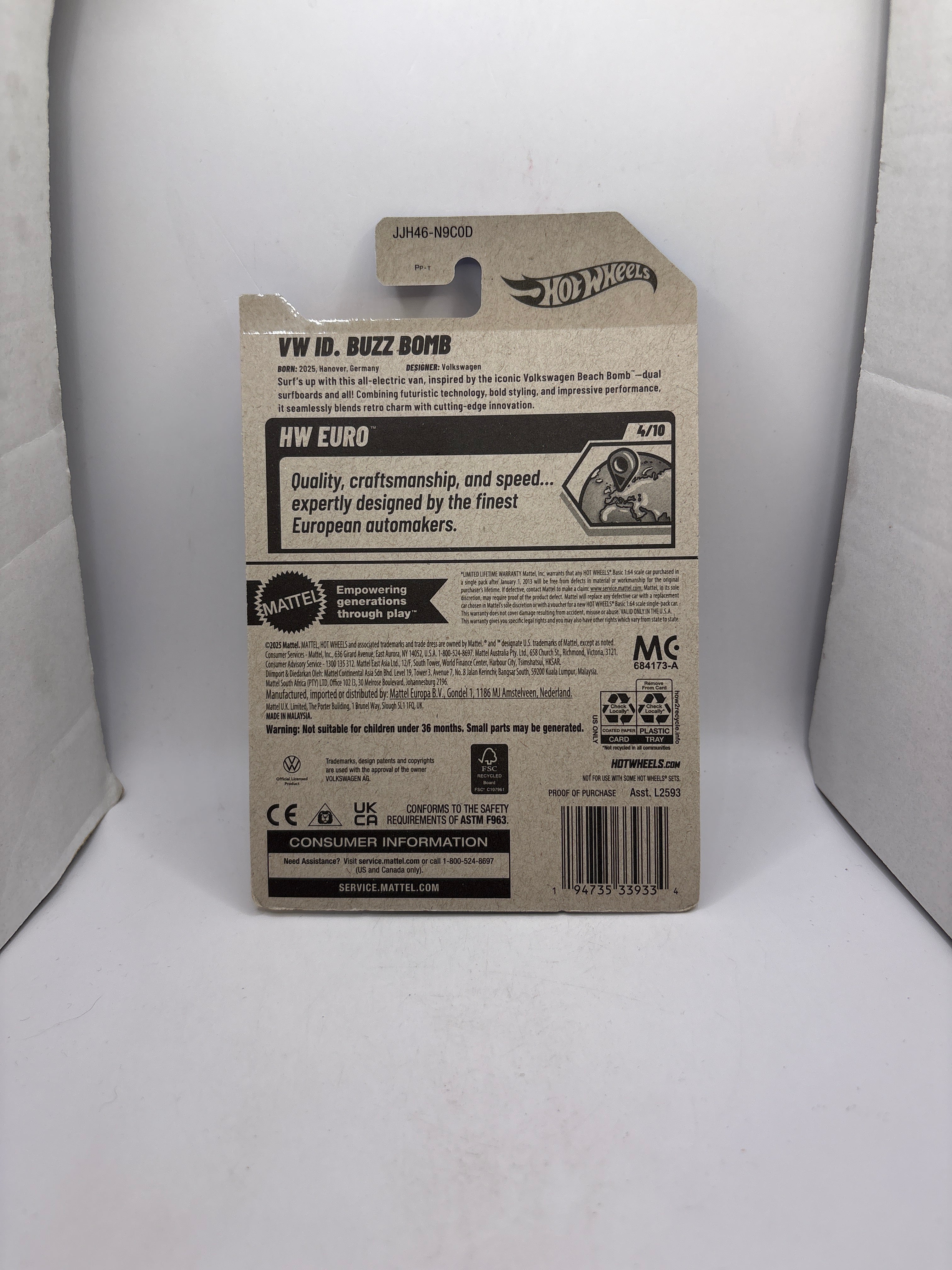 Hot Wheels VW ID. Buzz Bomb Diecast