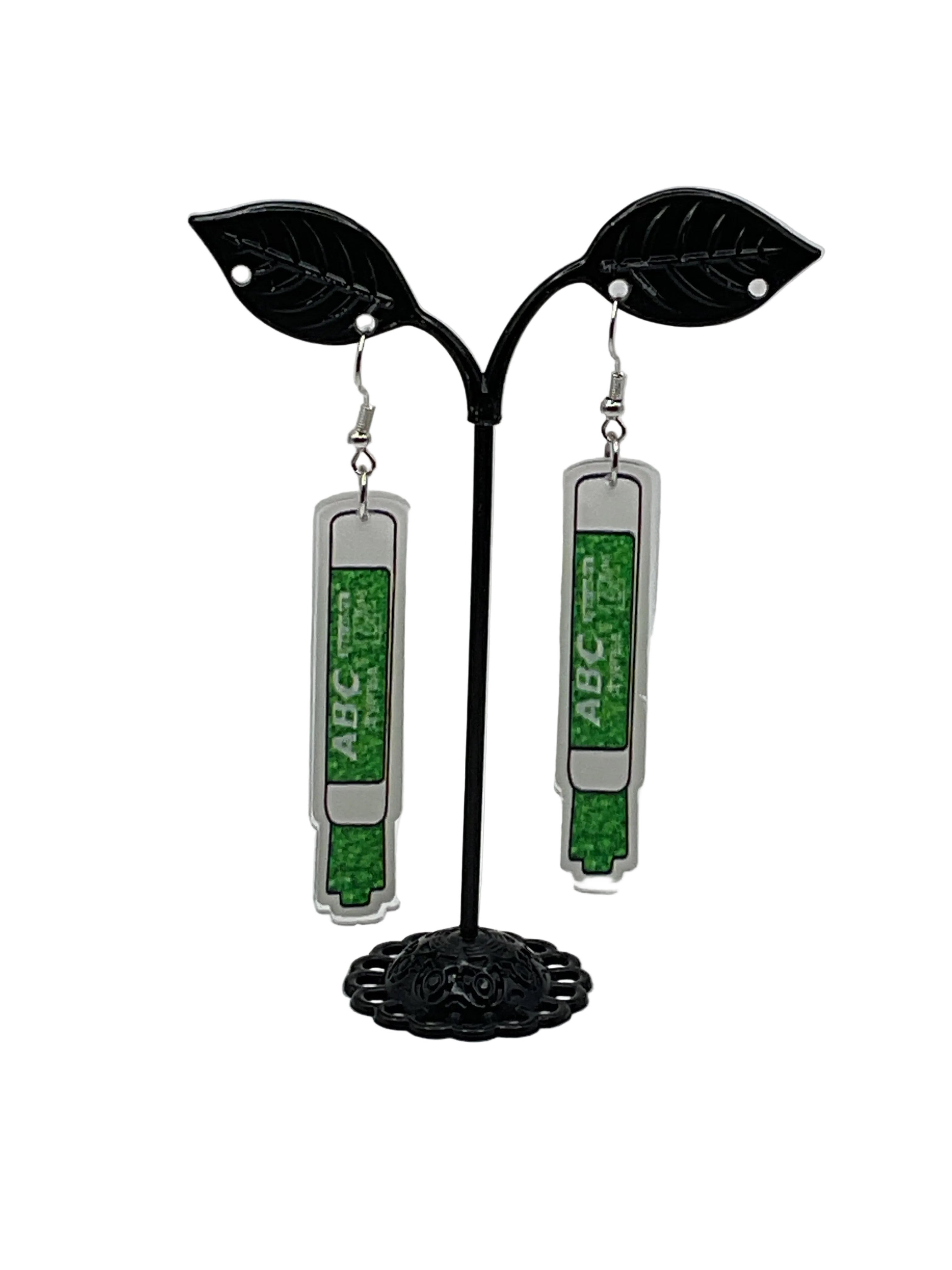 Erasable Marker Earrings