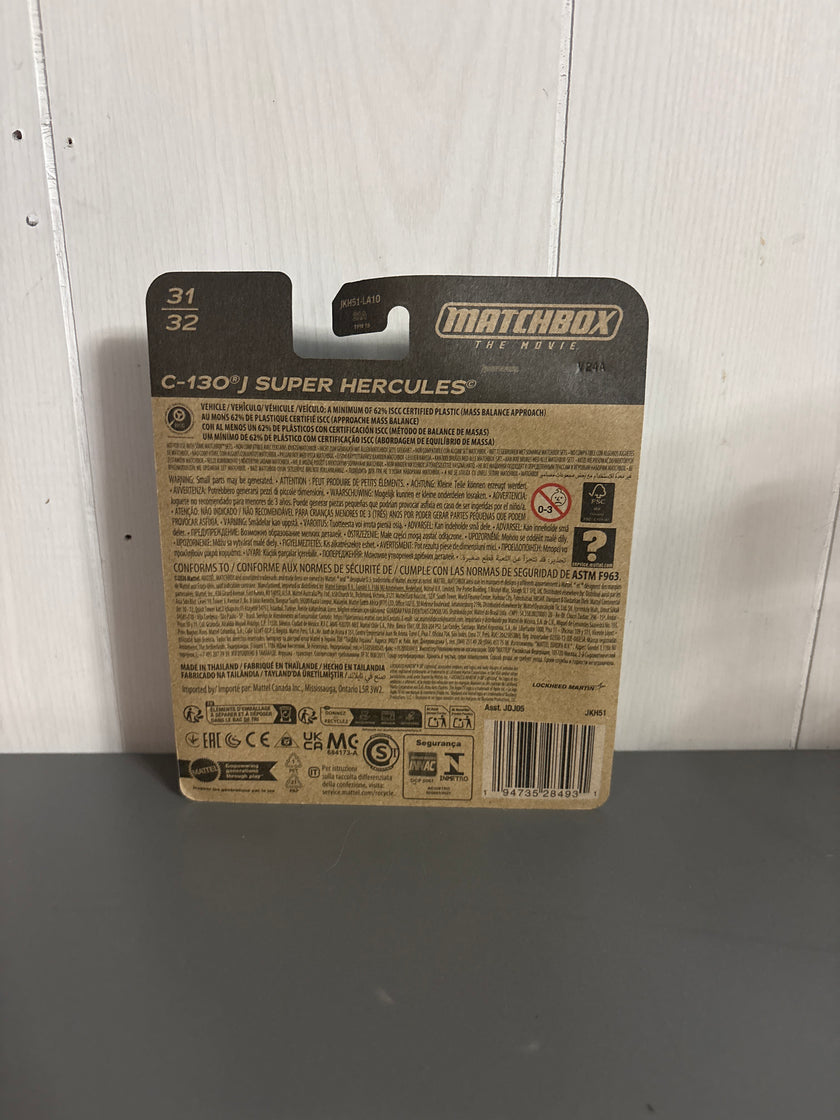 Matchbox C-130 J Super Hercules Diecast gray