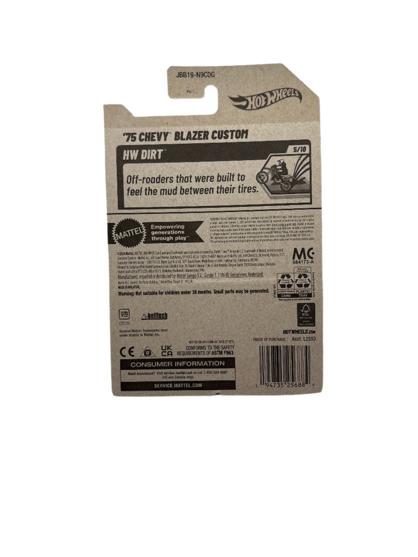 Hot Wheels 75 Chevy Blazer Custom Diecast