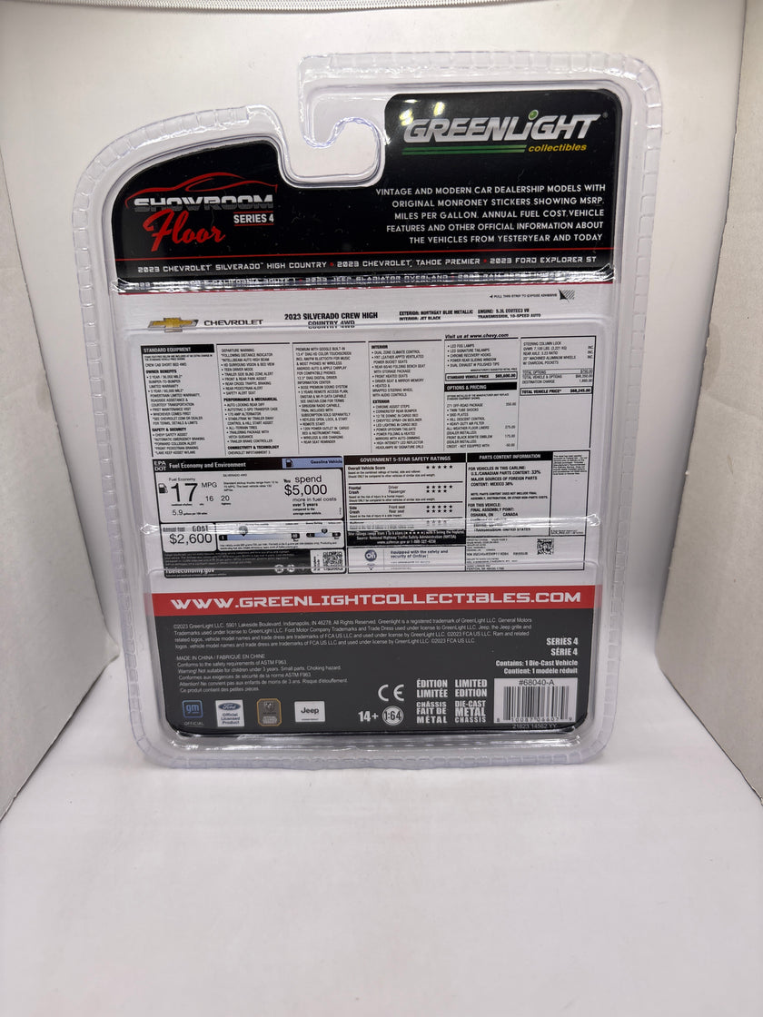 Greenlight 2023 Chevrolet Silverado High Country Diecast black
