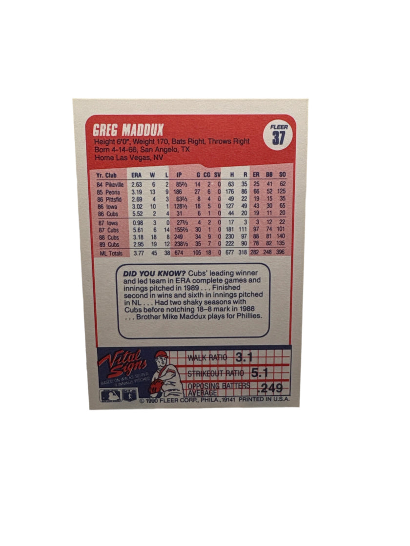 Fleer Greg Maddux