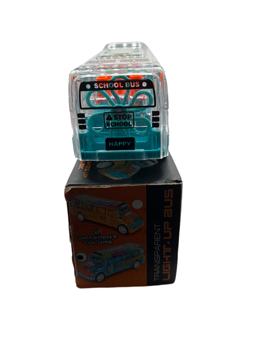 The Toy Network Transparent Light-Up Bus