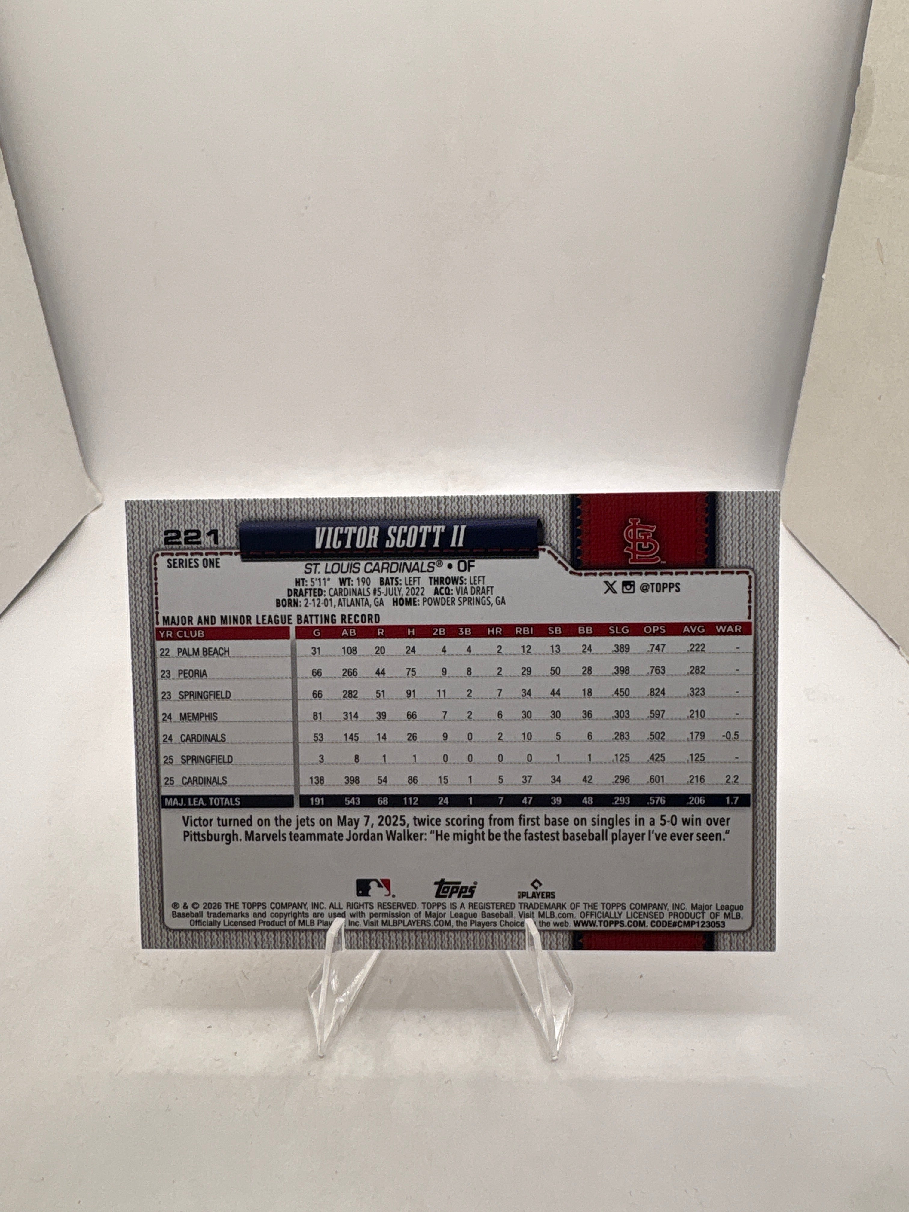 Topps Victor Scott II